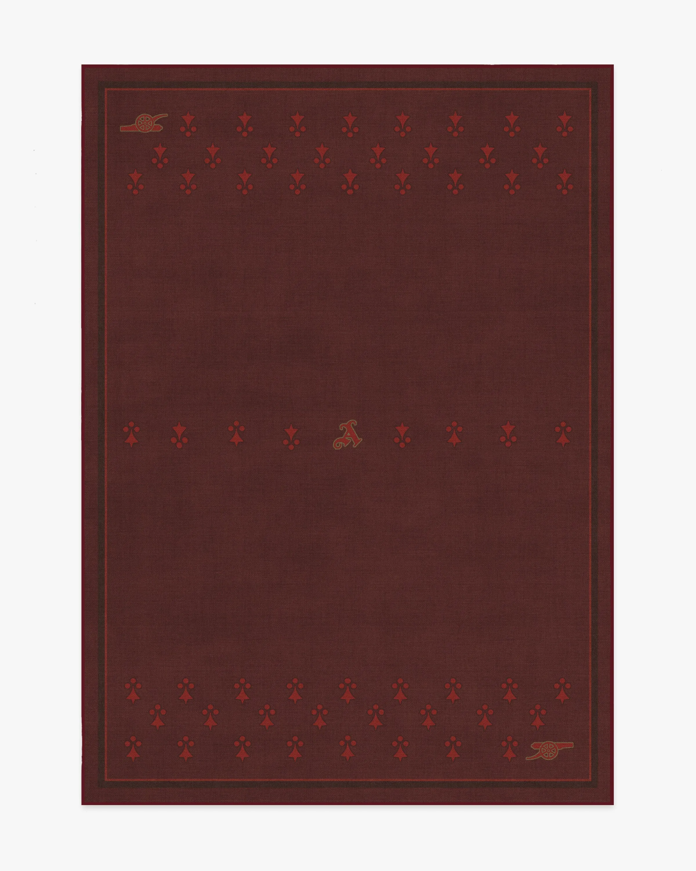 Machine Washable Area Rug - Burgundy