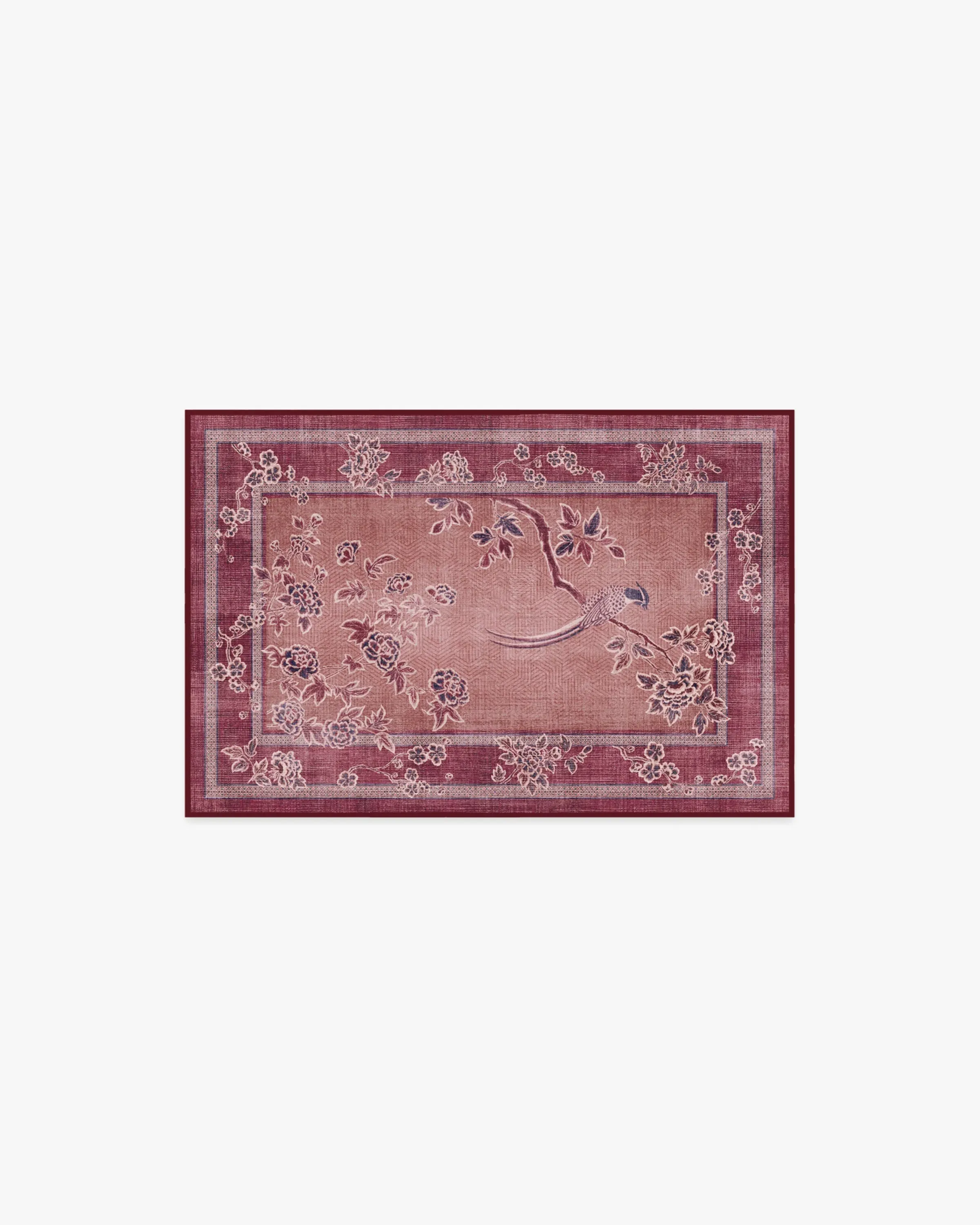 Machine Washable Area Rug - Burgundy image