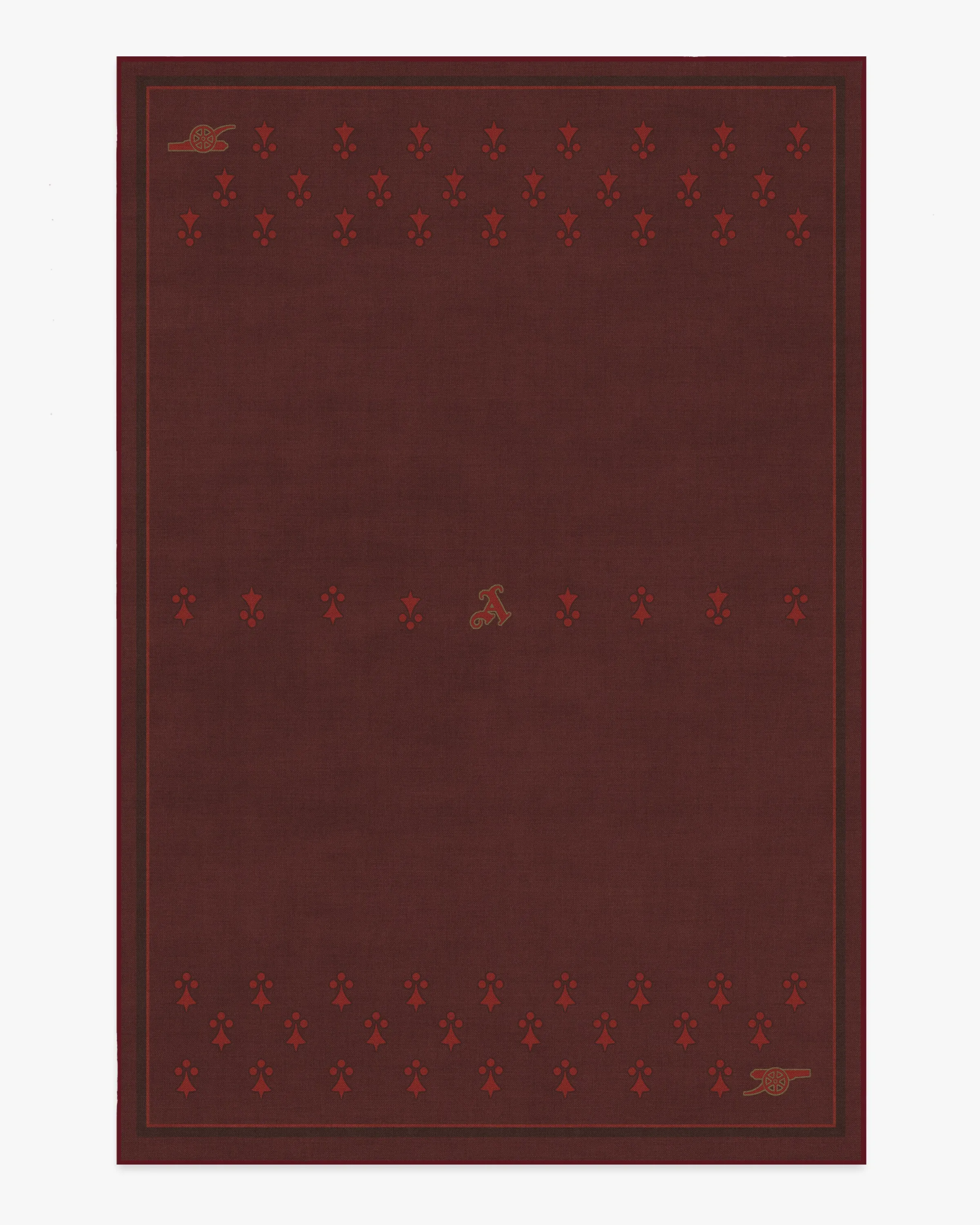 Machine Washable Area Rug - Burgundy