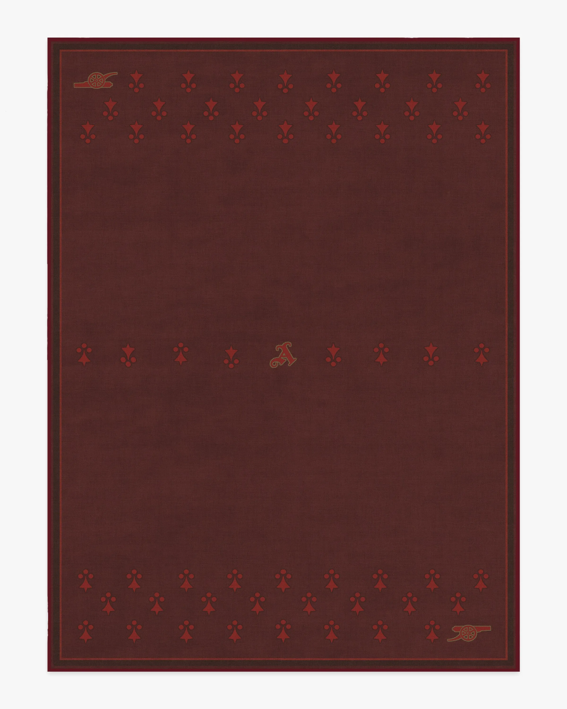 Machine Washable Area Rug - Burgundy