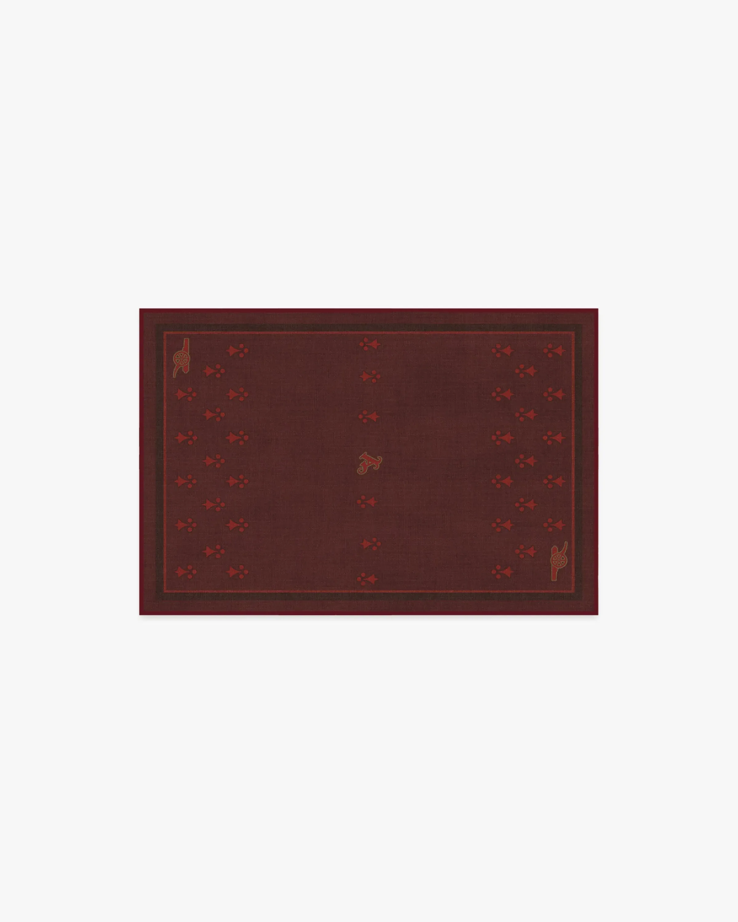 Machine Washable Area Rug - Burgundy image
