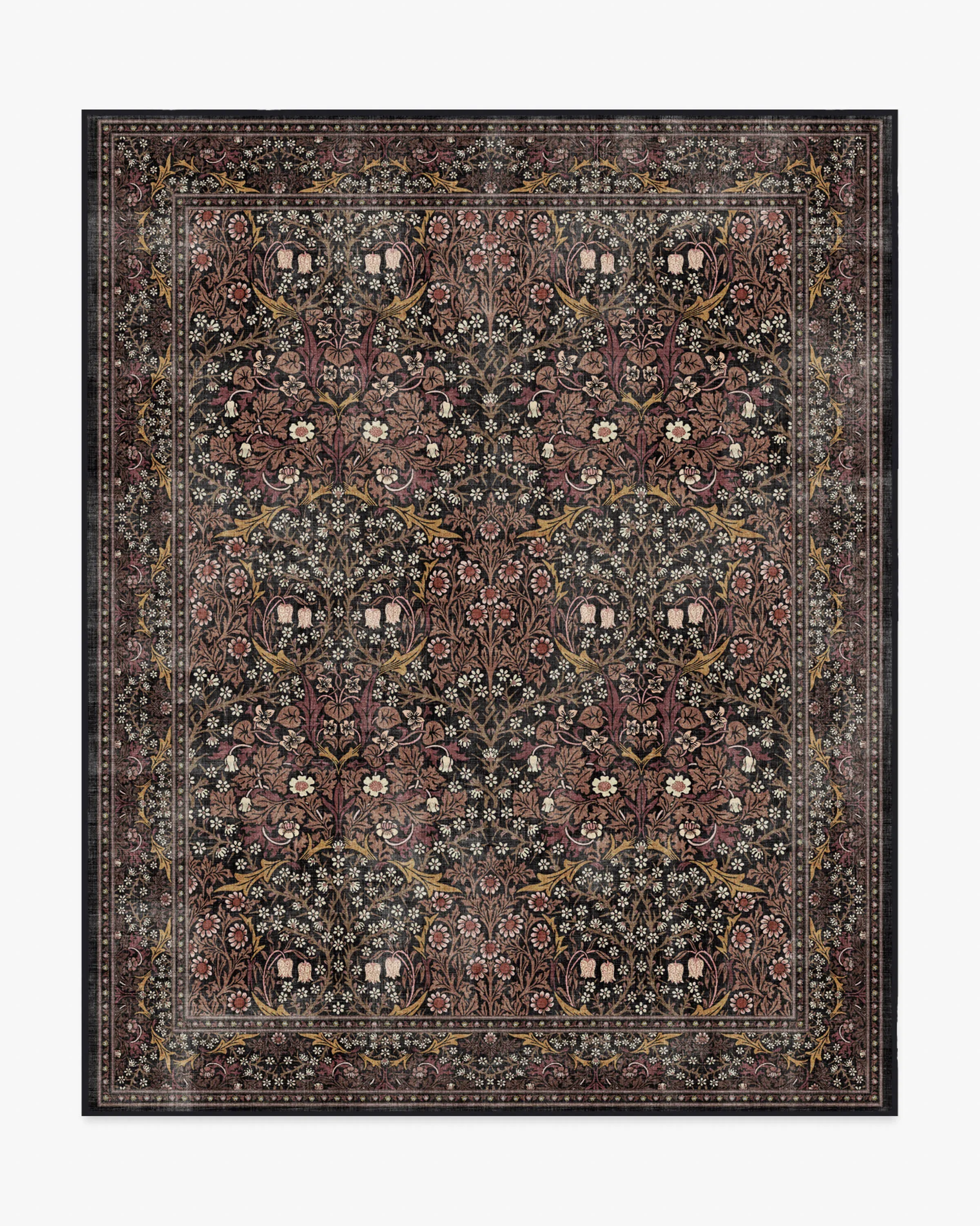 Machine Washable Area Rug - Charcoal, Amber