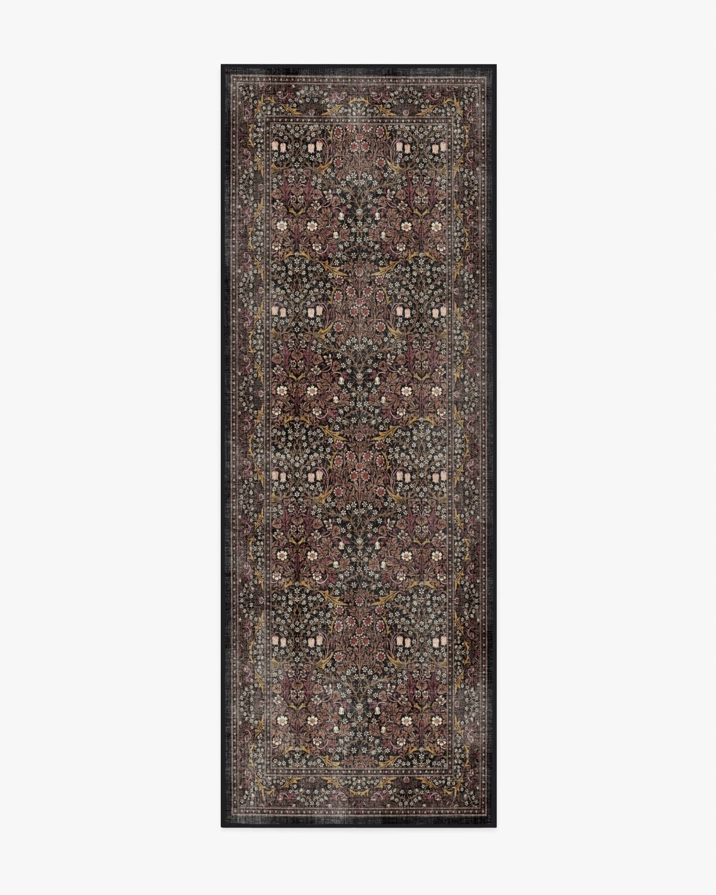 Machine Washable Area Rug - Charcoal, Amber image