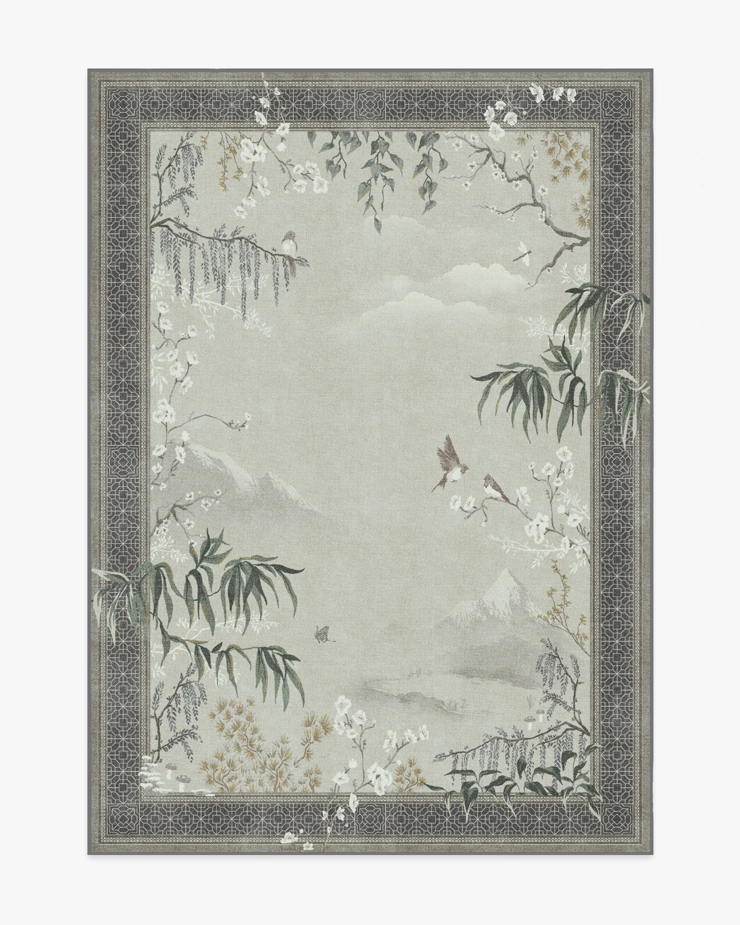 Machine Washable Area Rug - Charcoal & Opal