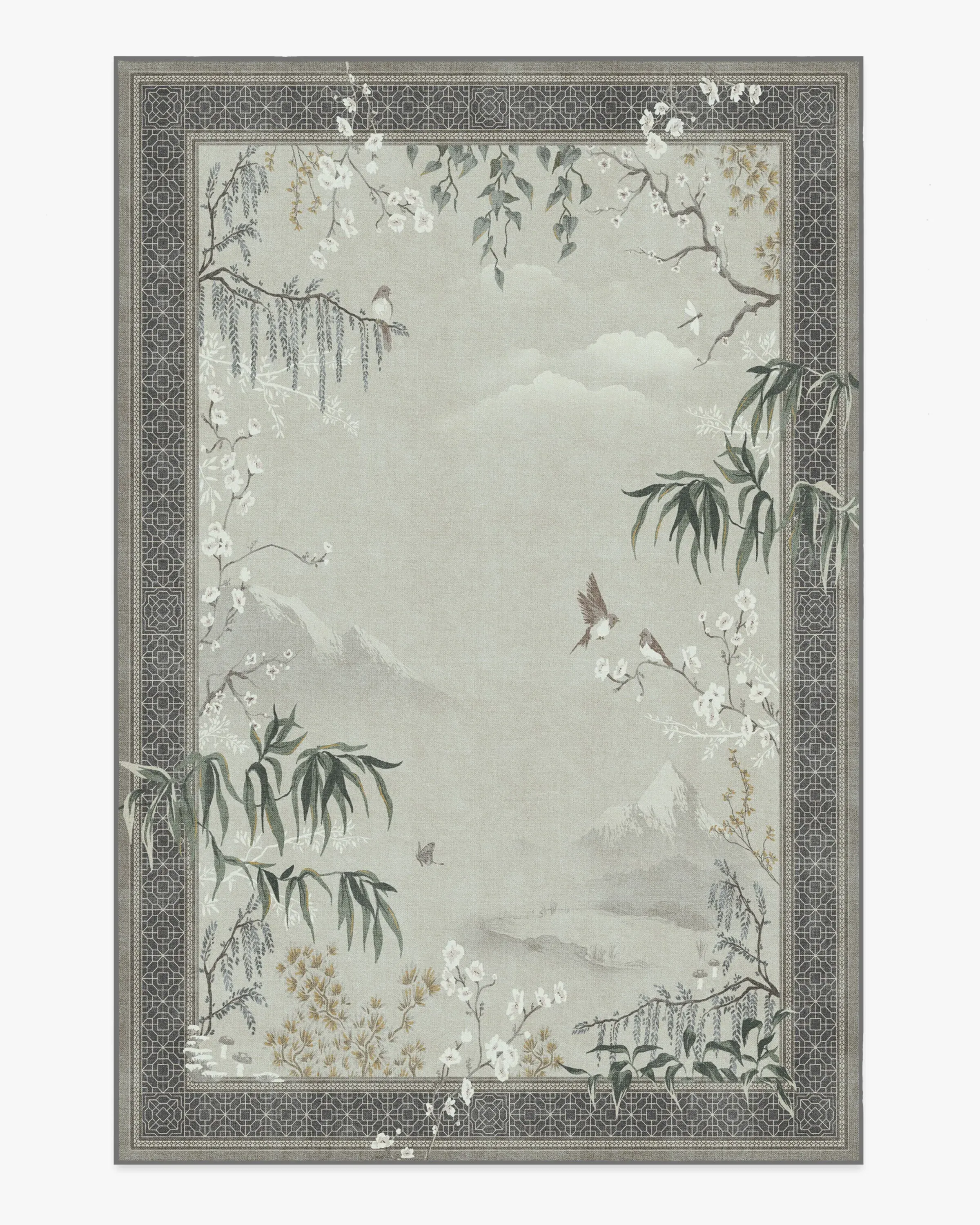 Machine Washable Area Rug - Charcoal & Opal