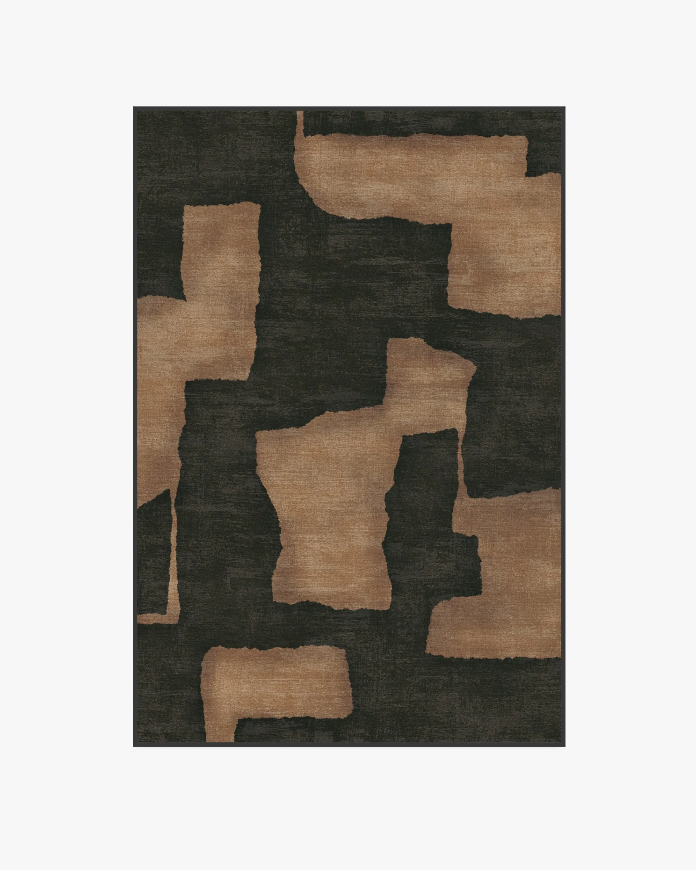 Machine Washable Area Rug - Charcoal & Taupe