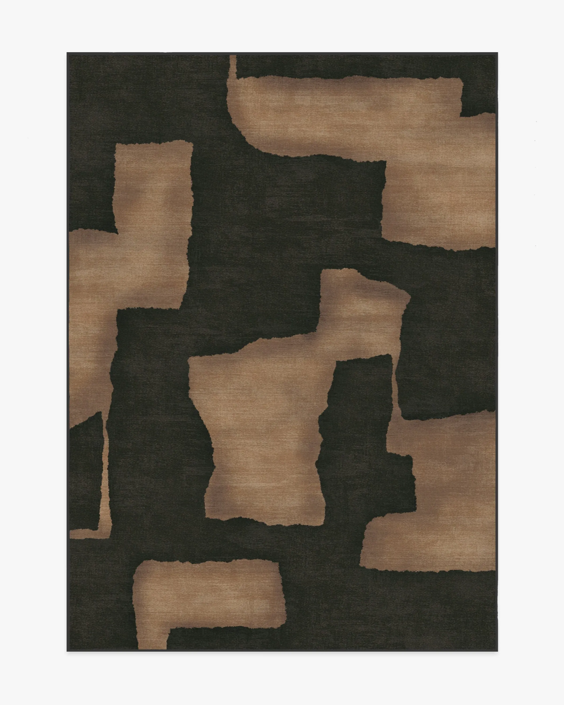 Machine Washable Area Rug - Charcoal & Taupe