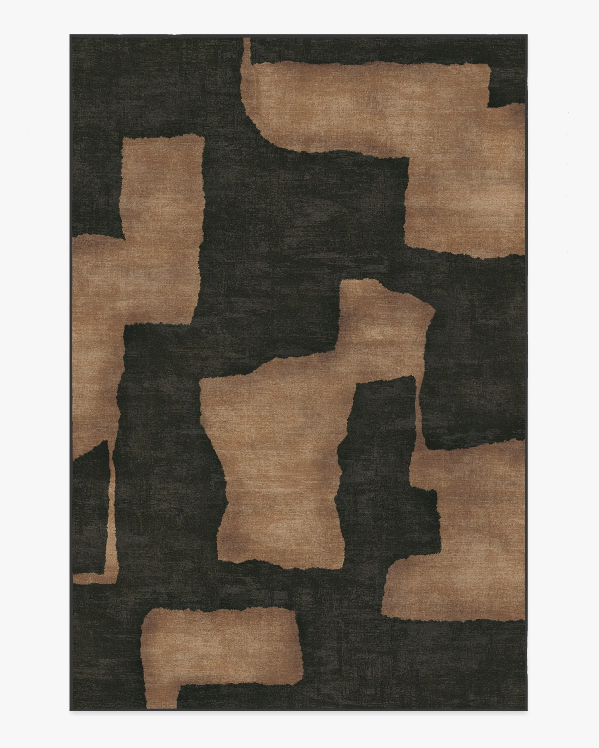 Machine Washable Area Rug - Charcoal & Taupe