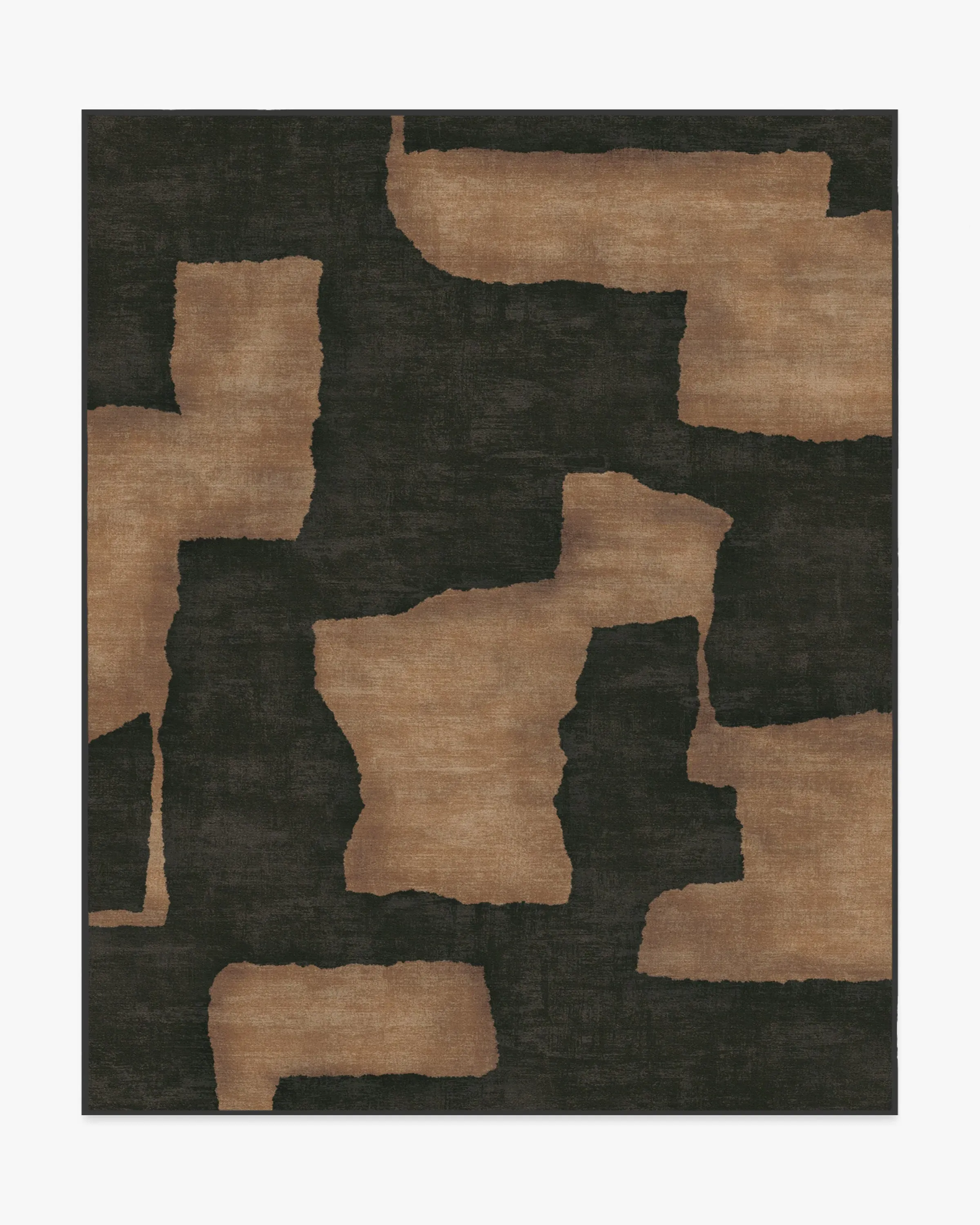 Machine Washable Area Rug - Charcoal & Taupe