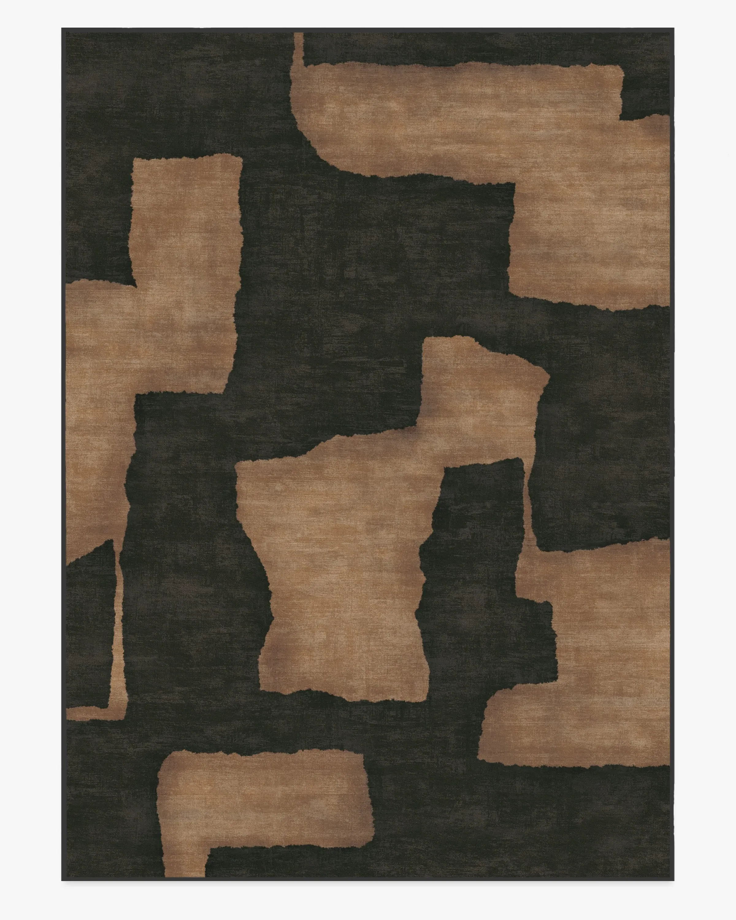 Machine Washable Area Rug - Charcoal & Taupe