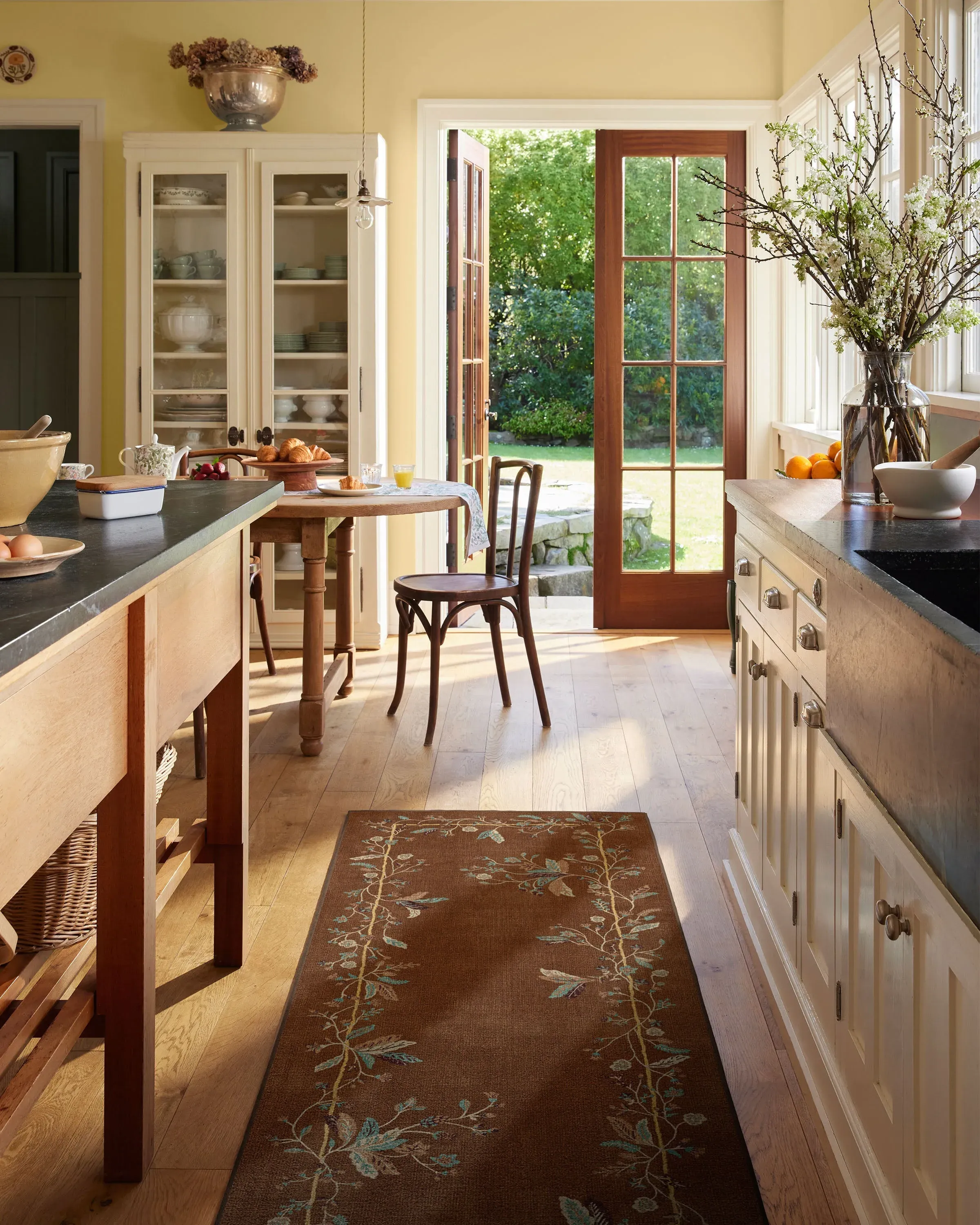 Machine Washable Area Rug - Copper Brown