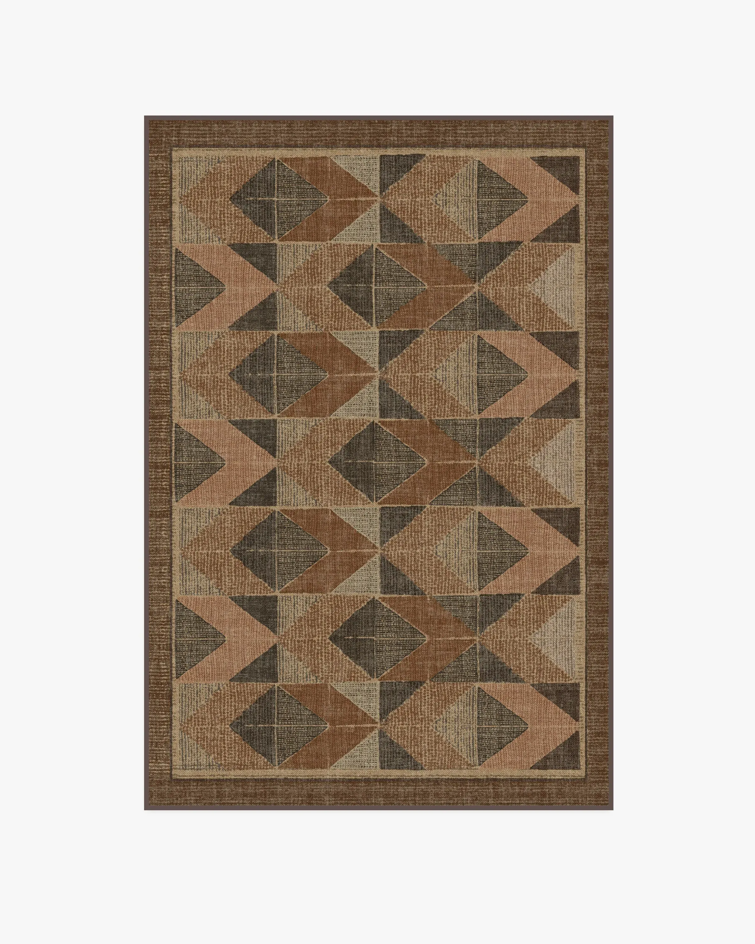 Machine Washable Area Rug - Copper, Brown