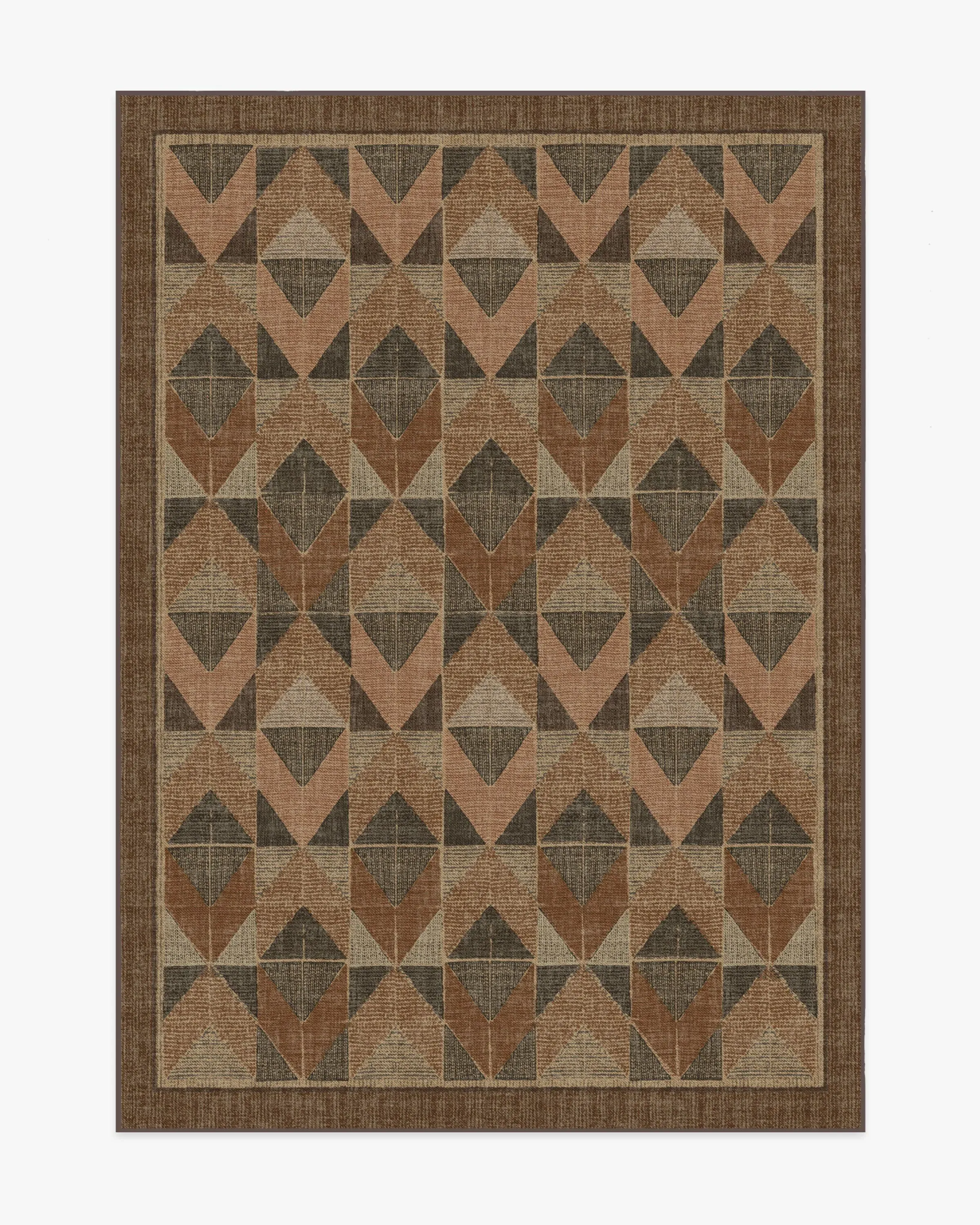 Machine Washable Area Rug - Copper, Brown
