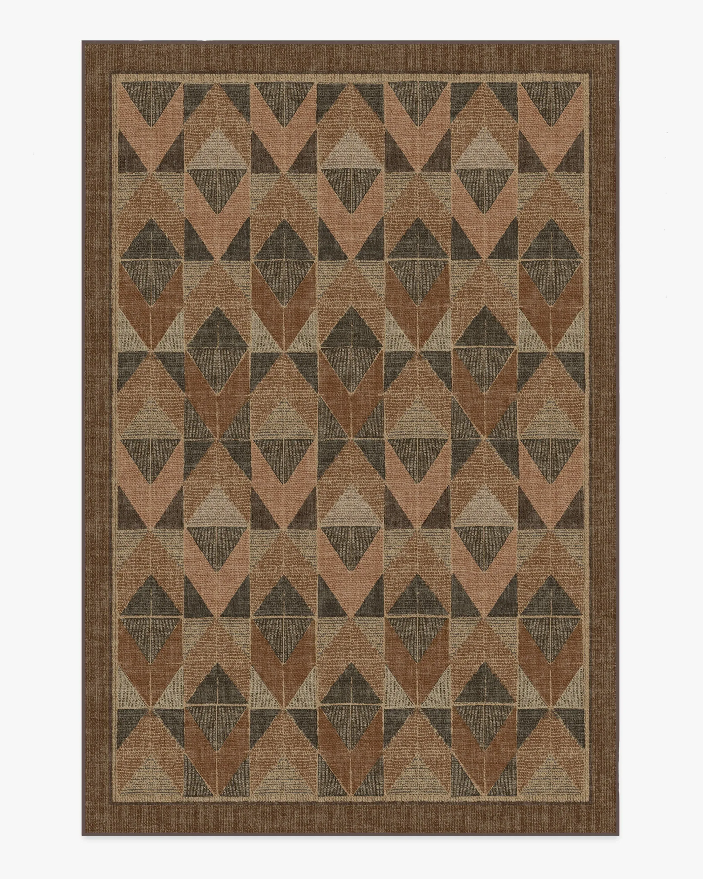 Machine Washable Area Rug - Copper, Brown