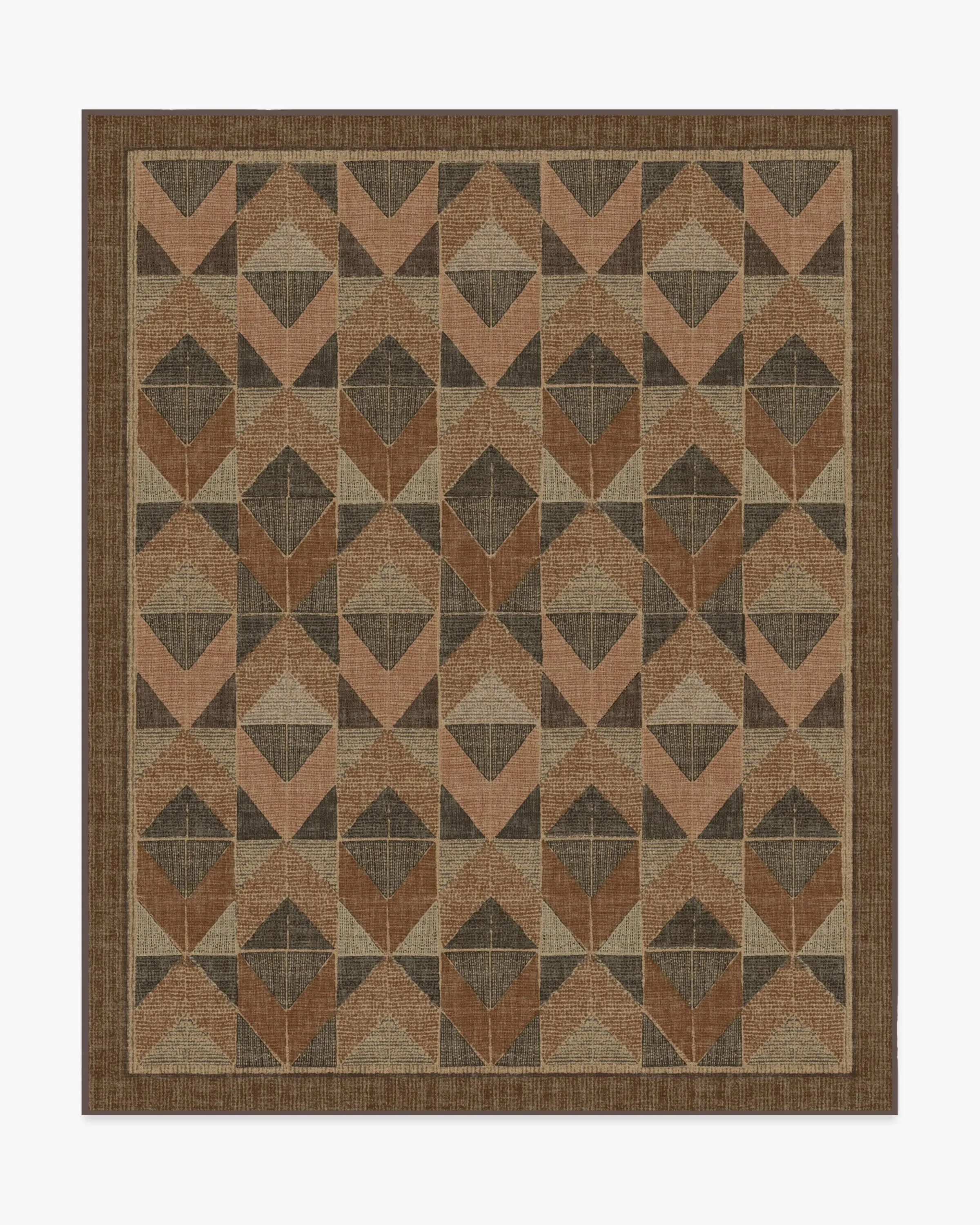 Machine Washable Area Rug - Copper, Brown