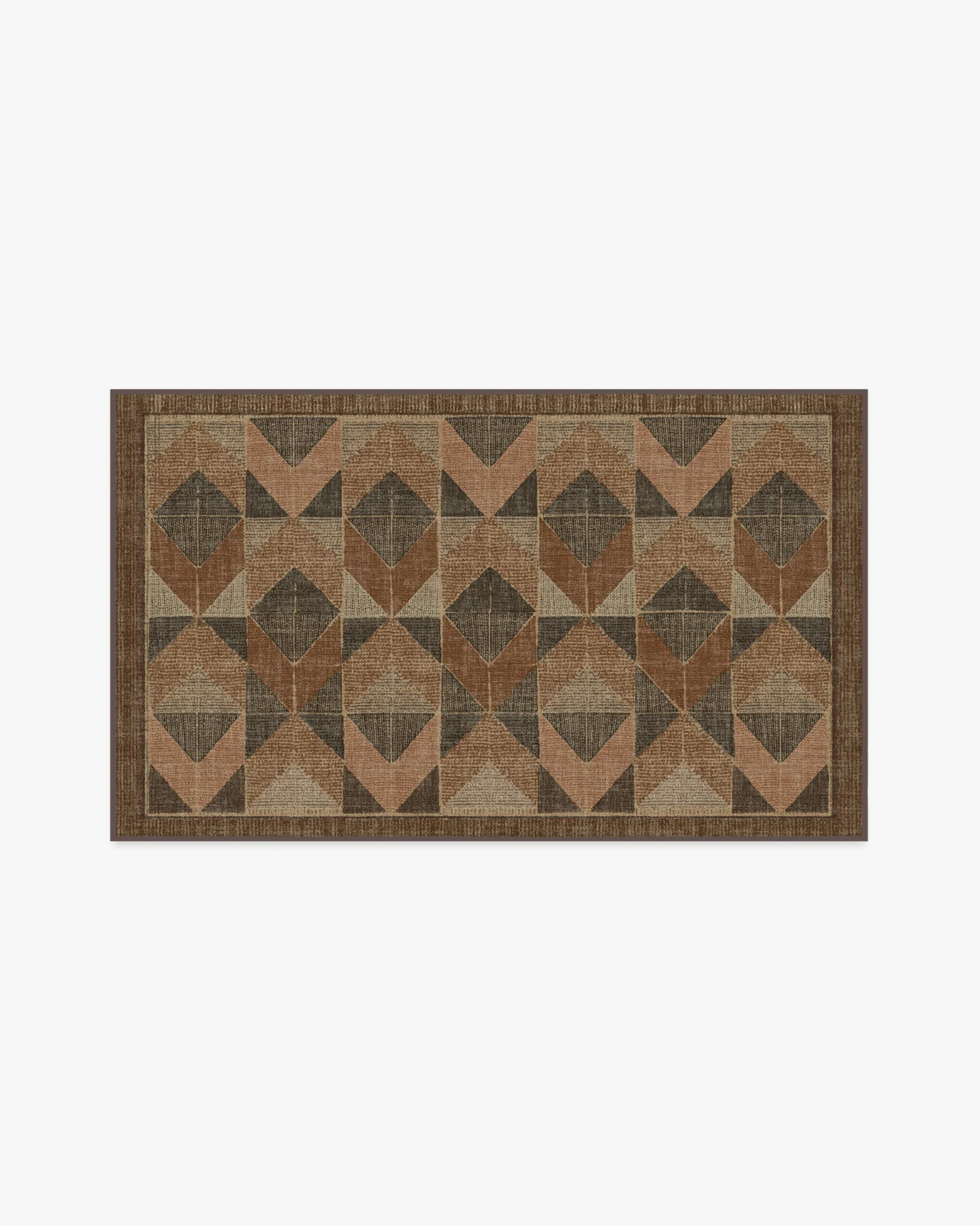 Machine Washable Area Rug - Copper, Brown