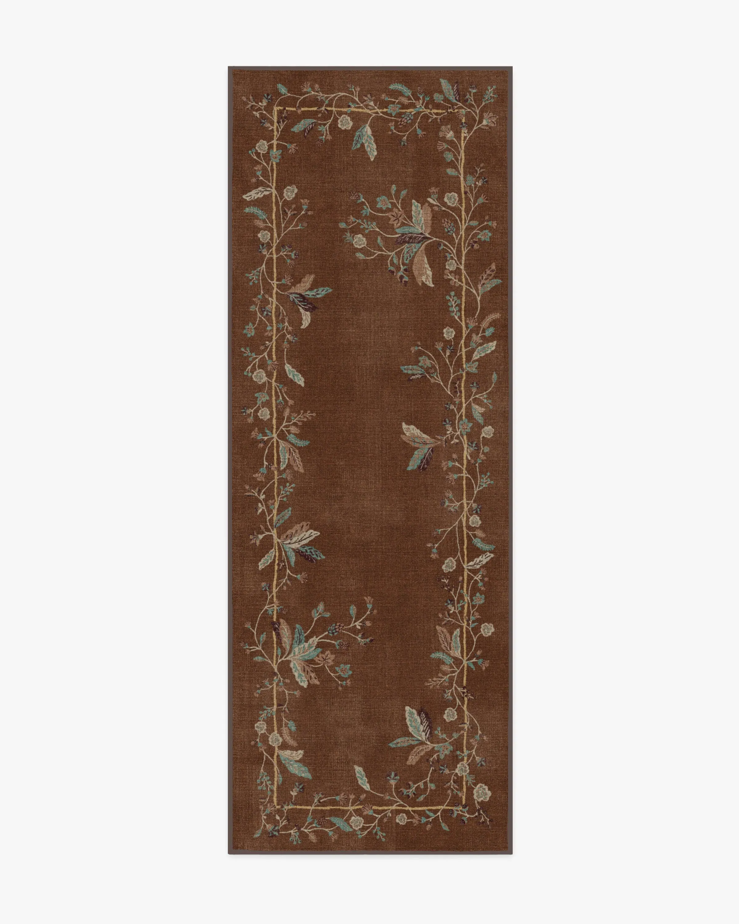 Machine Washable Area Rug - Copper Brown image