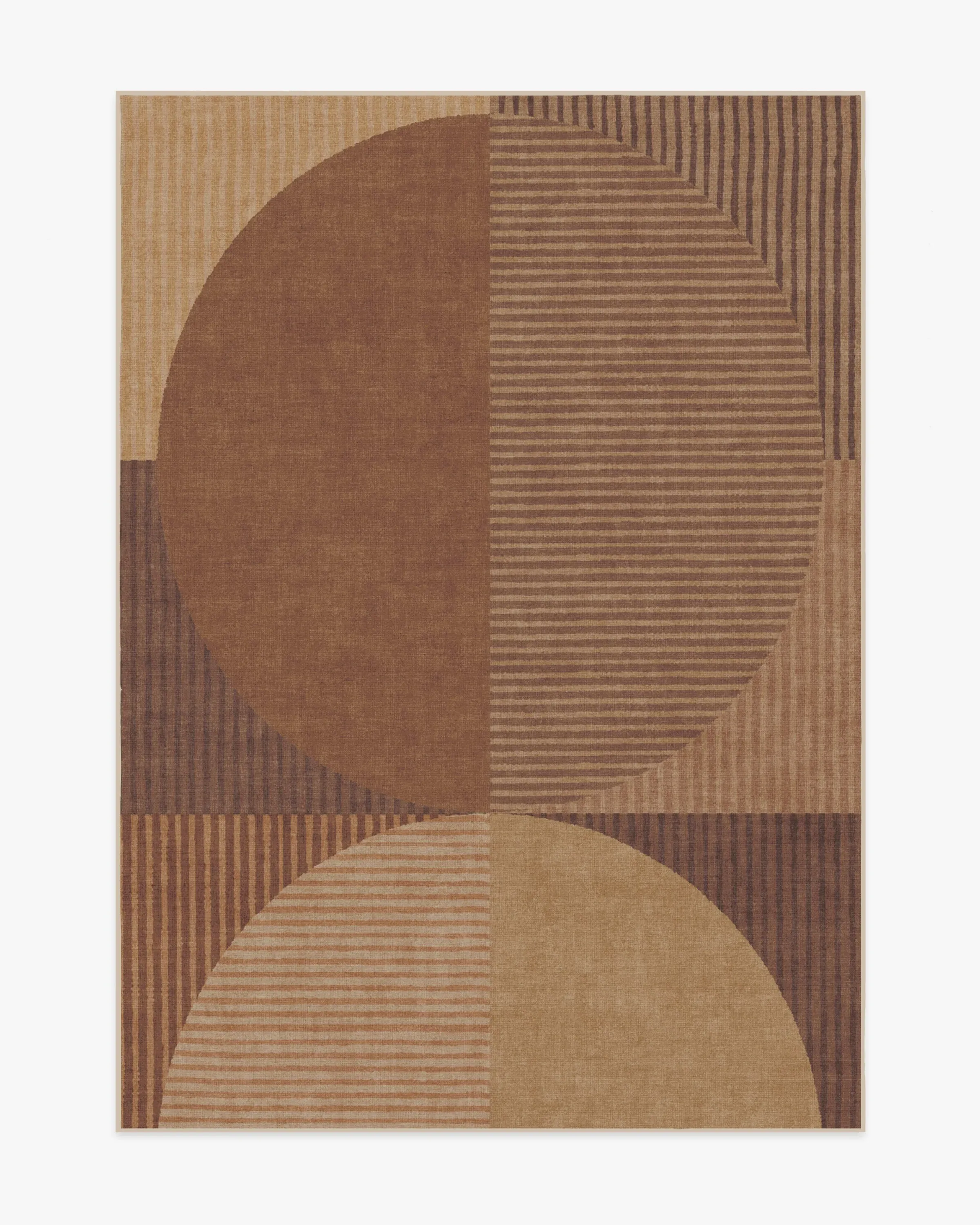 Machine Washable Area Rug - Copper, Flatwoven