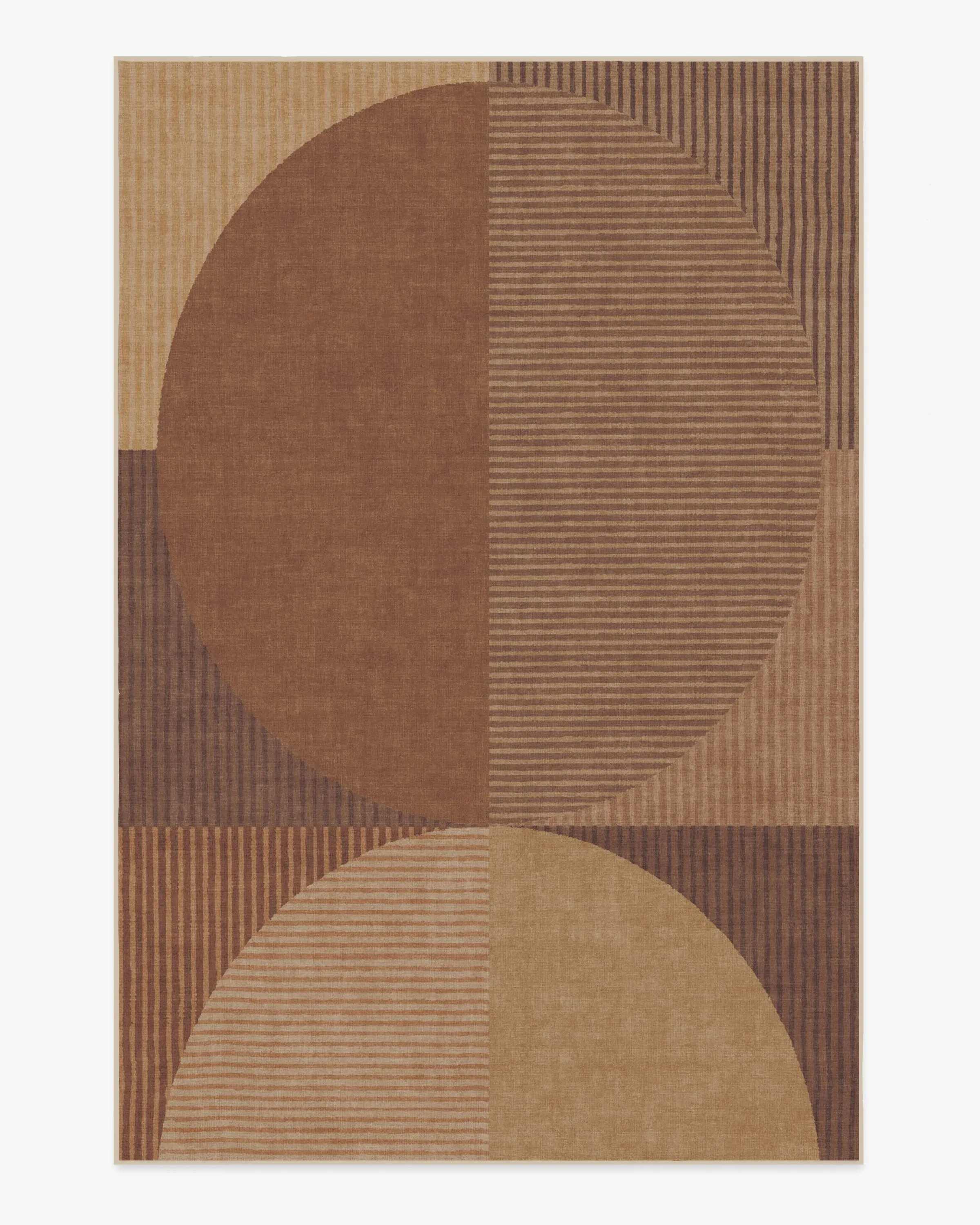 Machine Washable Area Rug - Copper, Flatwoven