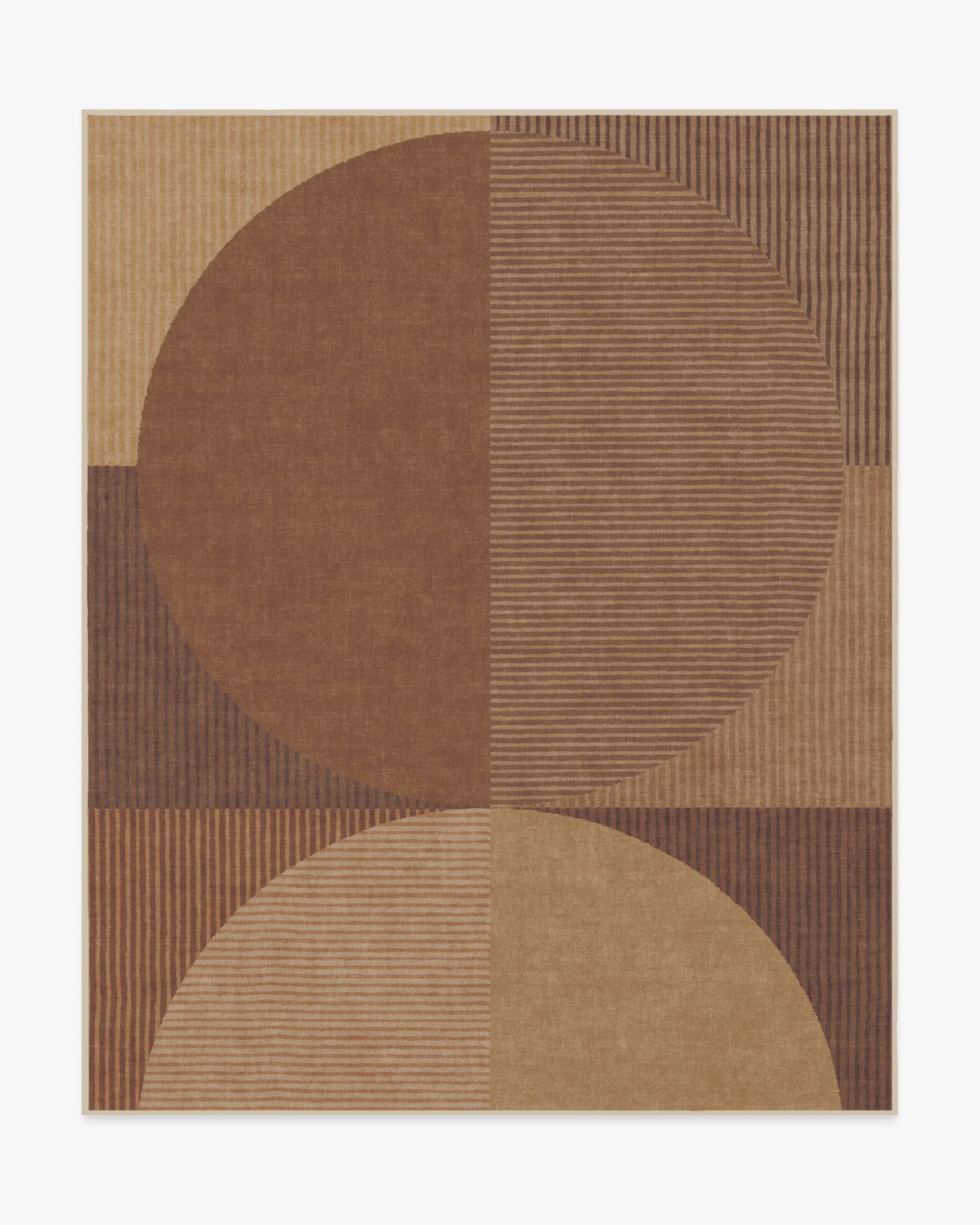 Machine Washable Area Rug - Copper, Flatwoven