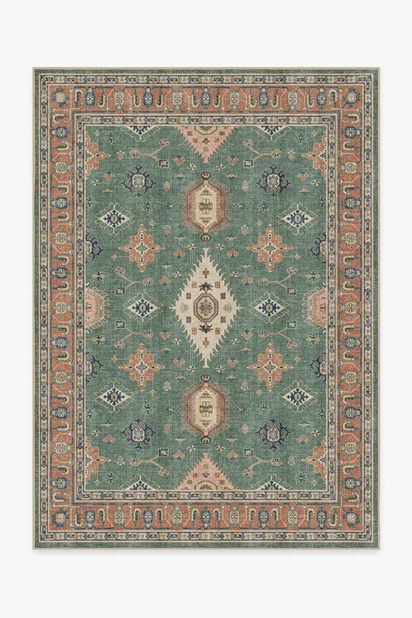 Machine Washable Area Rug - Copper Sage