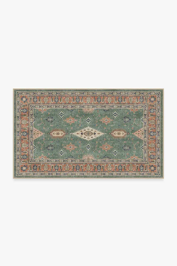Machine Washable Area Rug - Copper Sage image