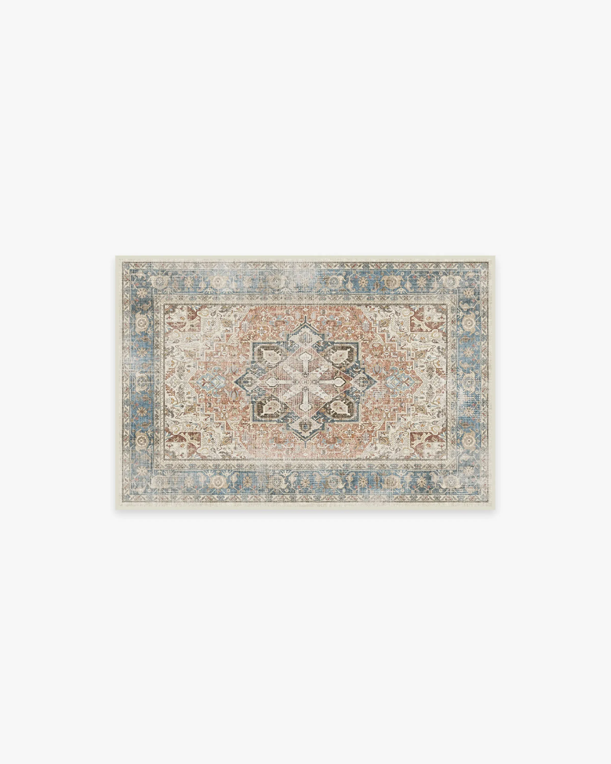 Machine Washable Area Rug - Coral image
