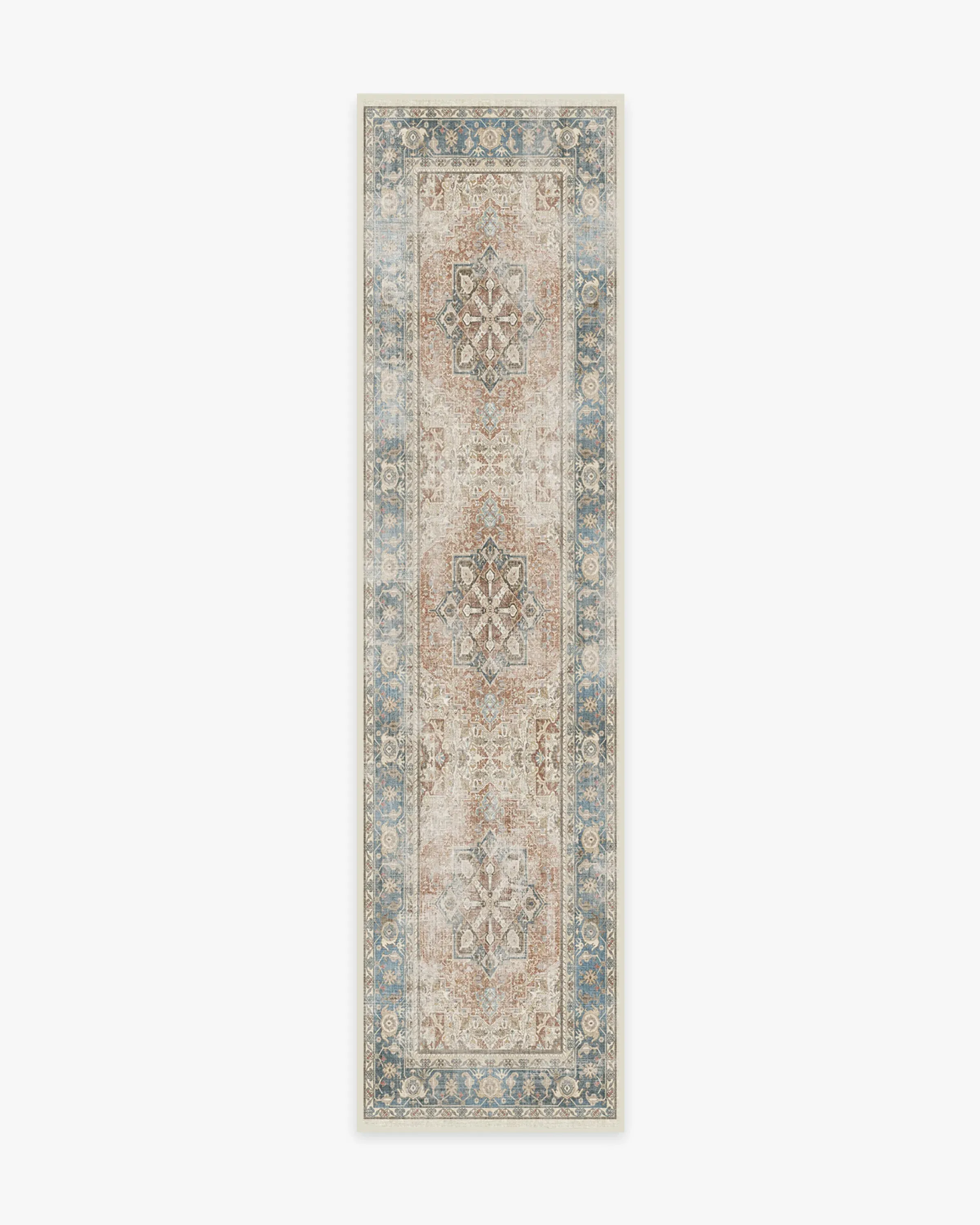 Machine Washable Area Rug - Coral