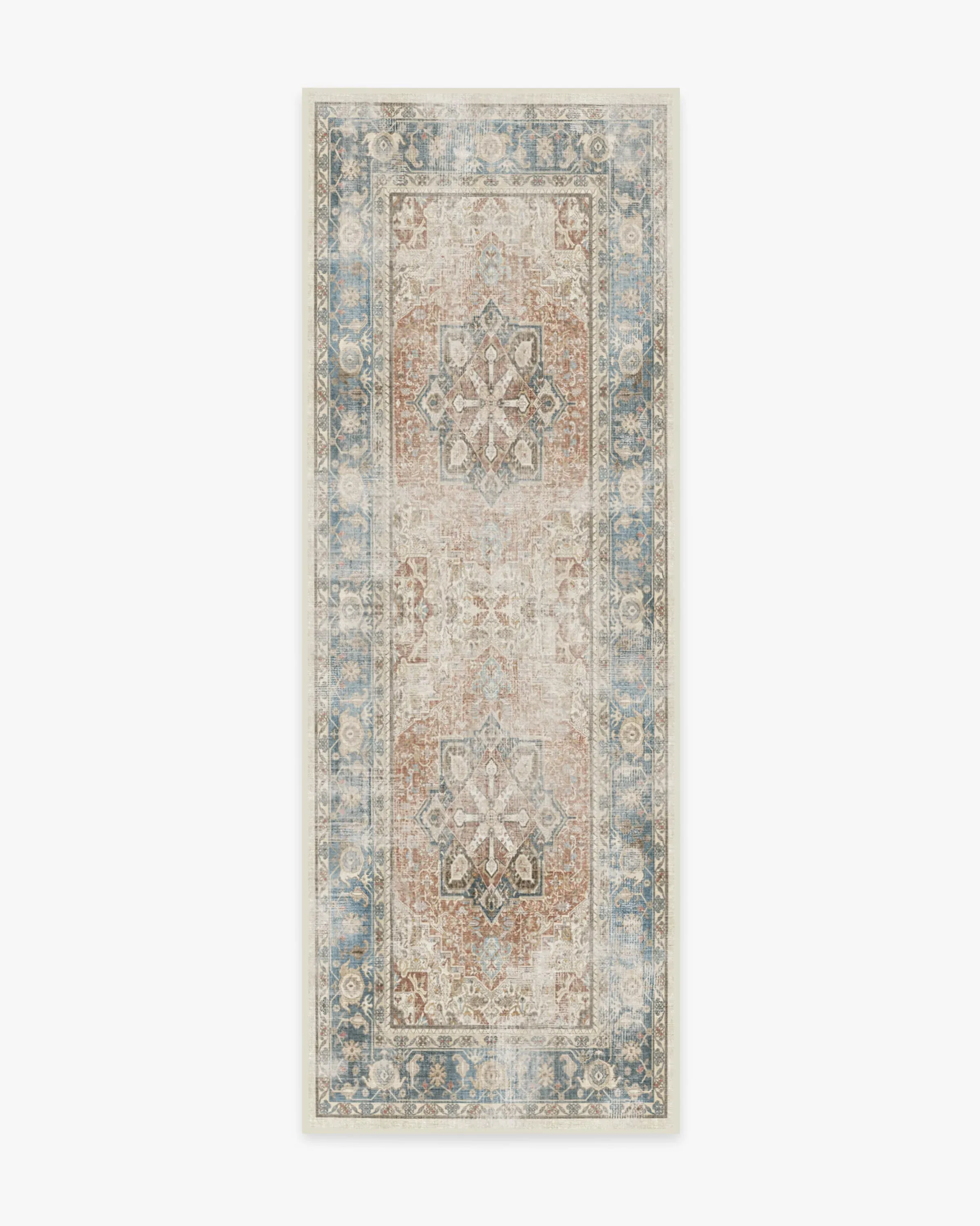 Machine Washable Area Rug - Coral