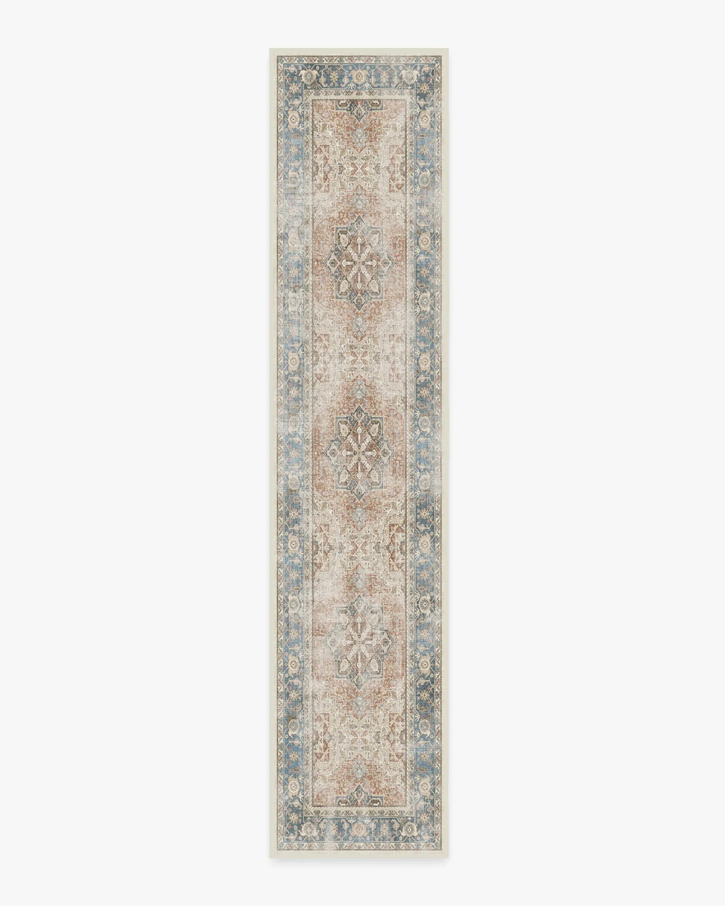 Machine Washable Area Rug - Coral
