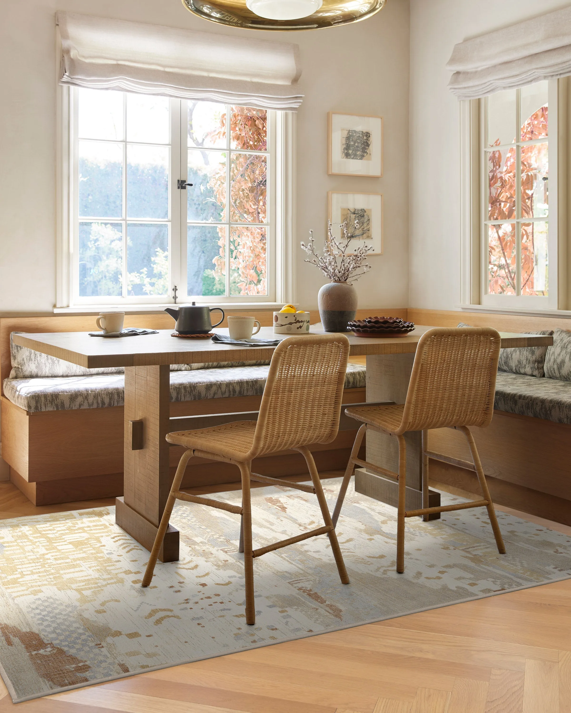 Machine Washable Area Rug - Cream