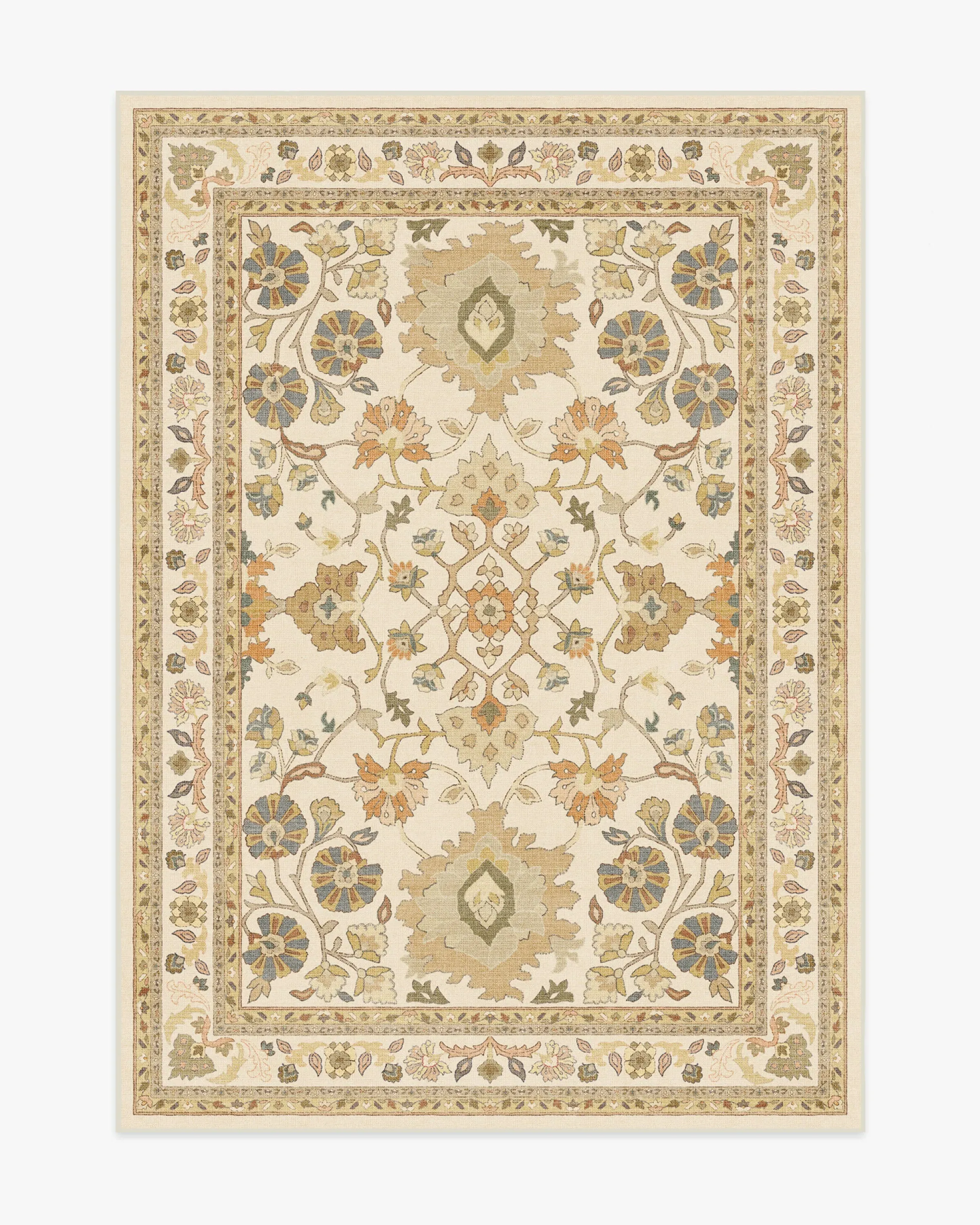 Machine Washable Area Rug - Cream, Gold