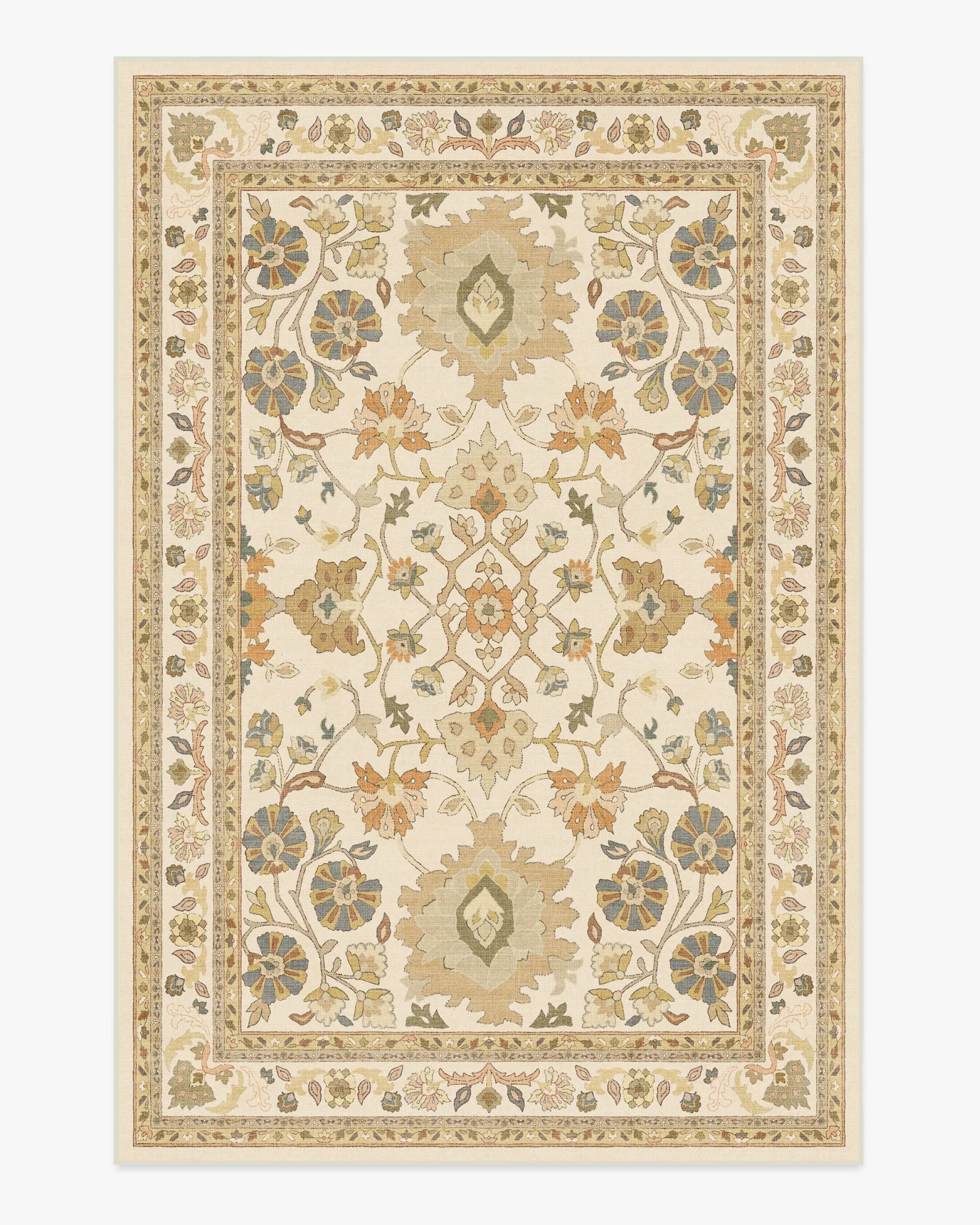 Machine Washable Area Rug - Cream, Gold