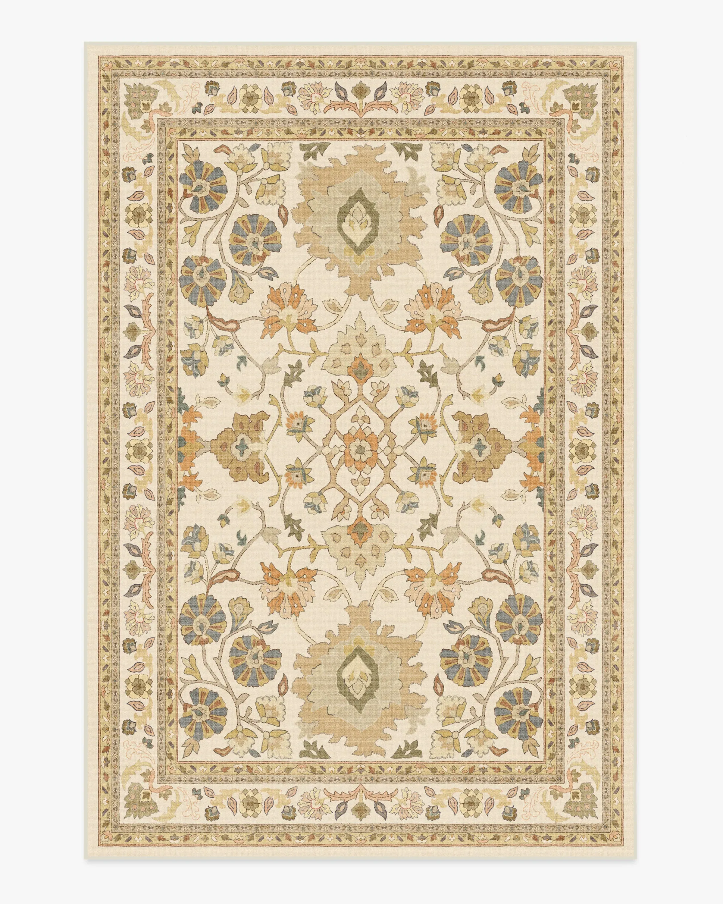 Machine Washable Area Rug - Cream, Gold