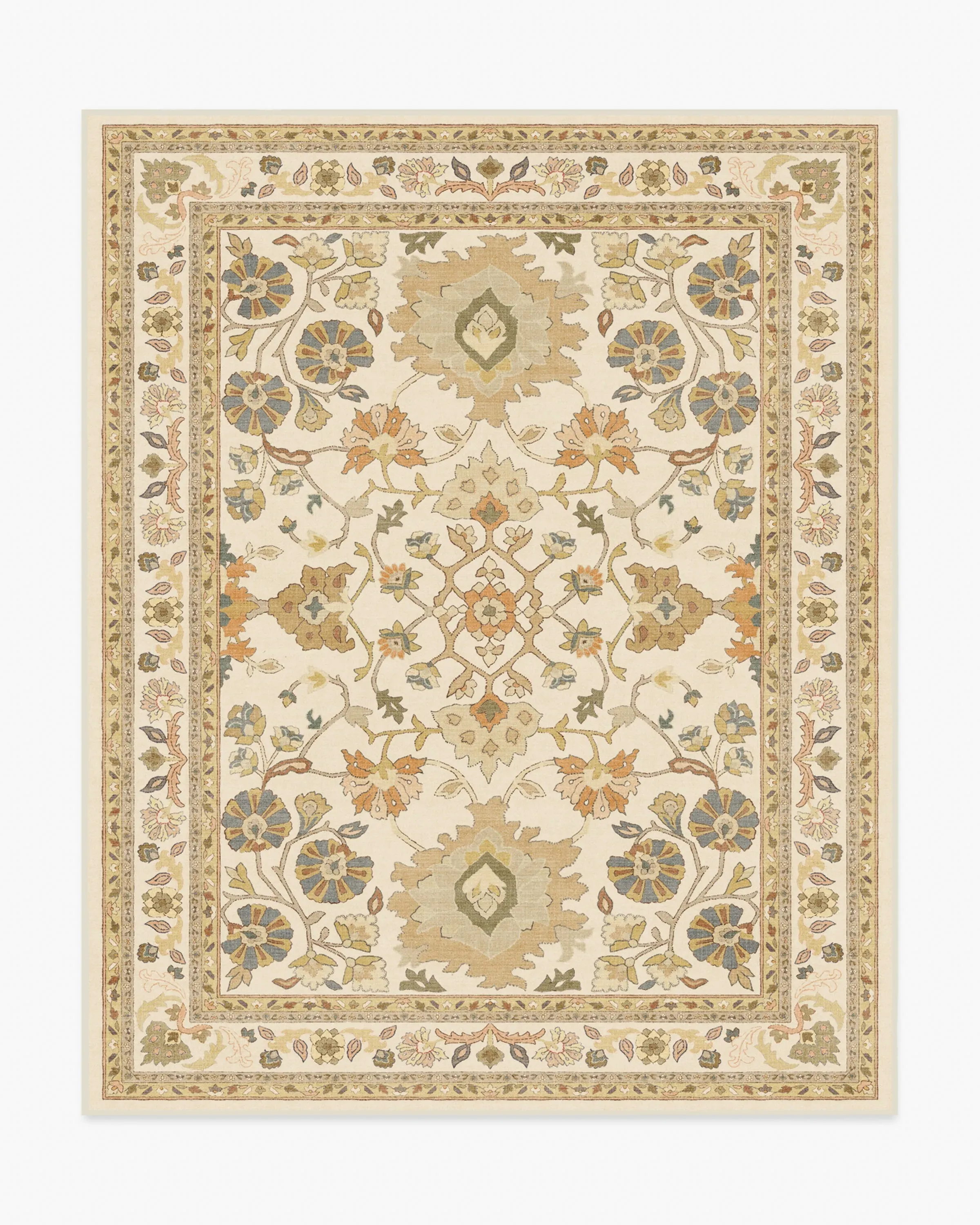 Machine Washable Area Rug - Cream, Gold