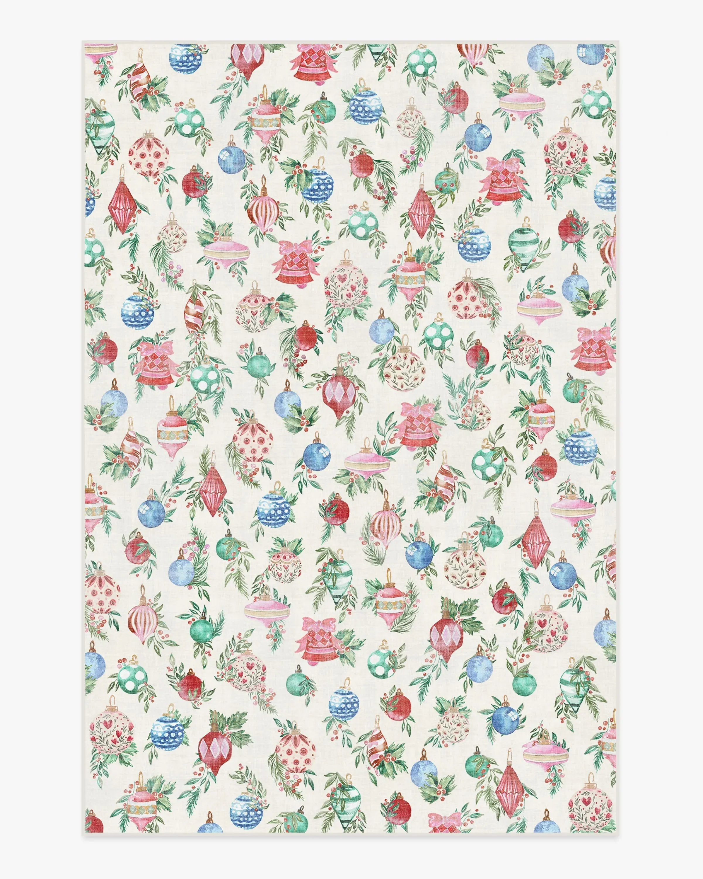 Machine Washable Area Rug - Cream, Multicolour