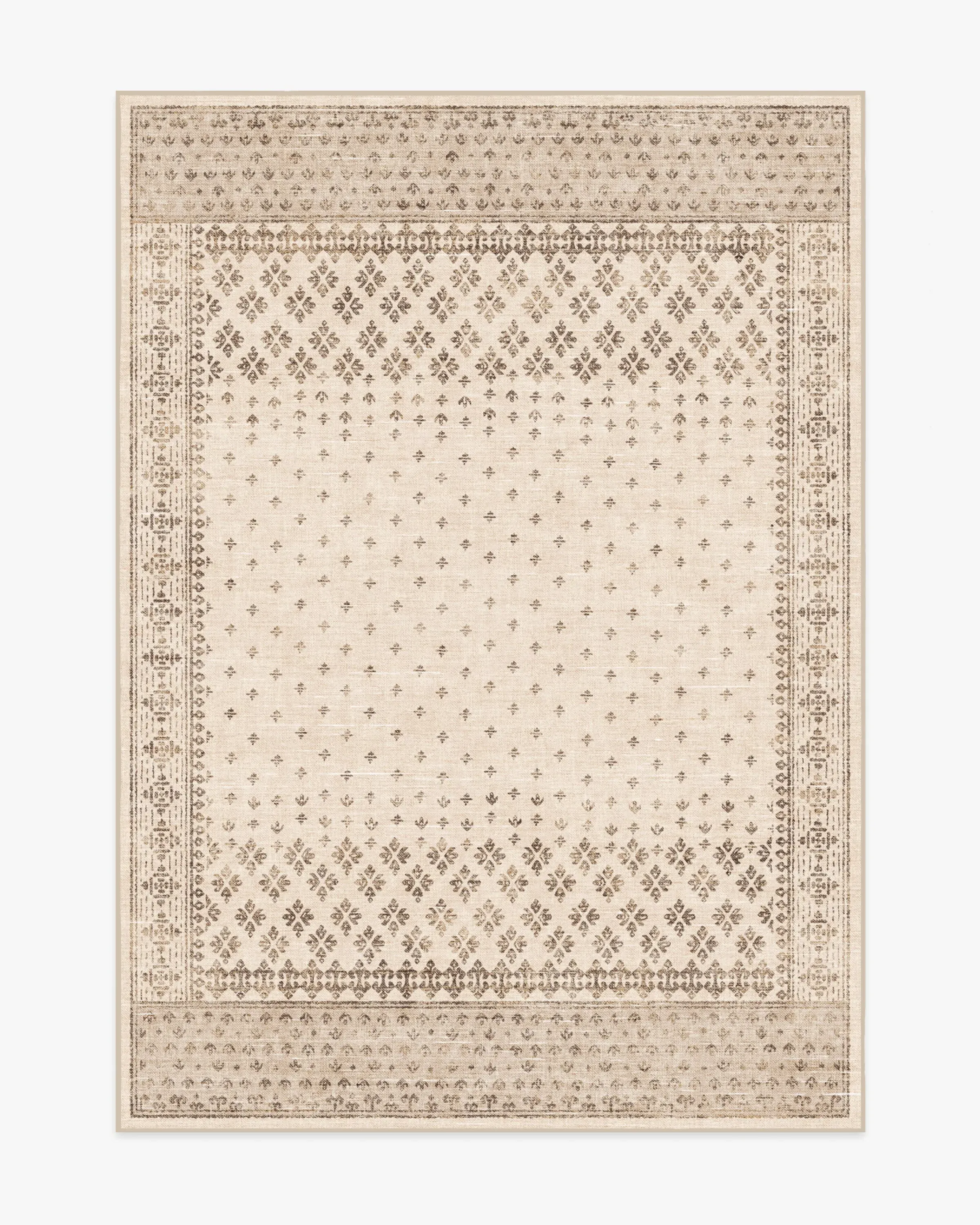 Machine Washable Area Rug - Cream