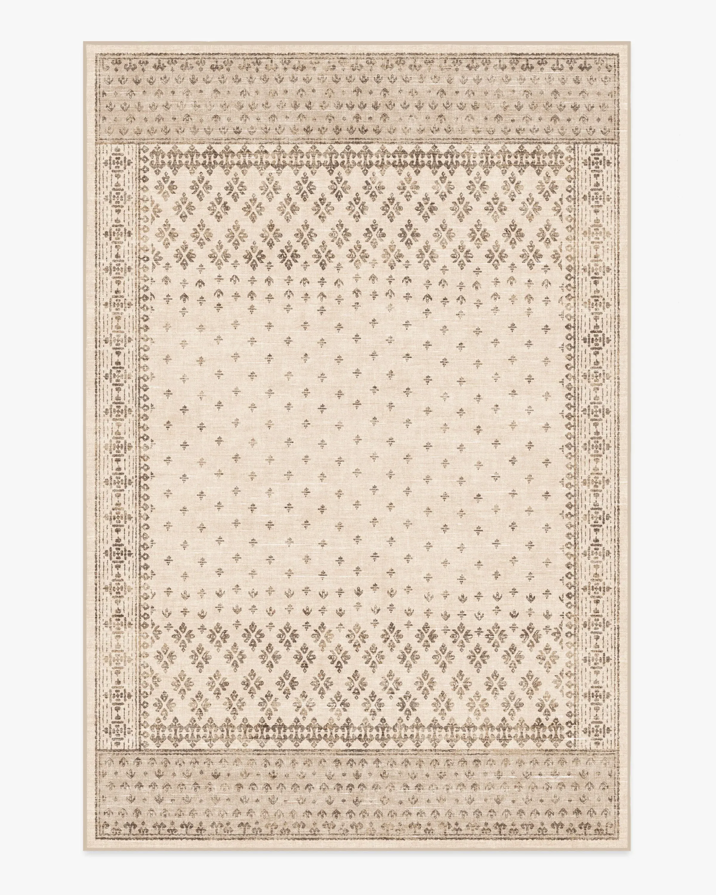 Machine Washable Area Rug - Cream
