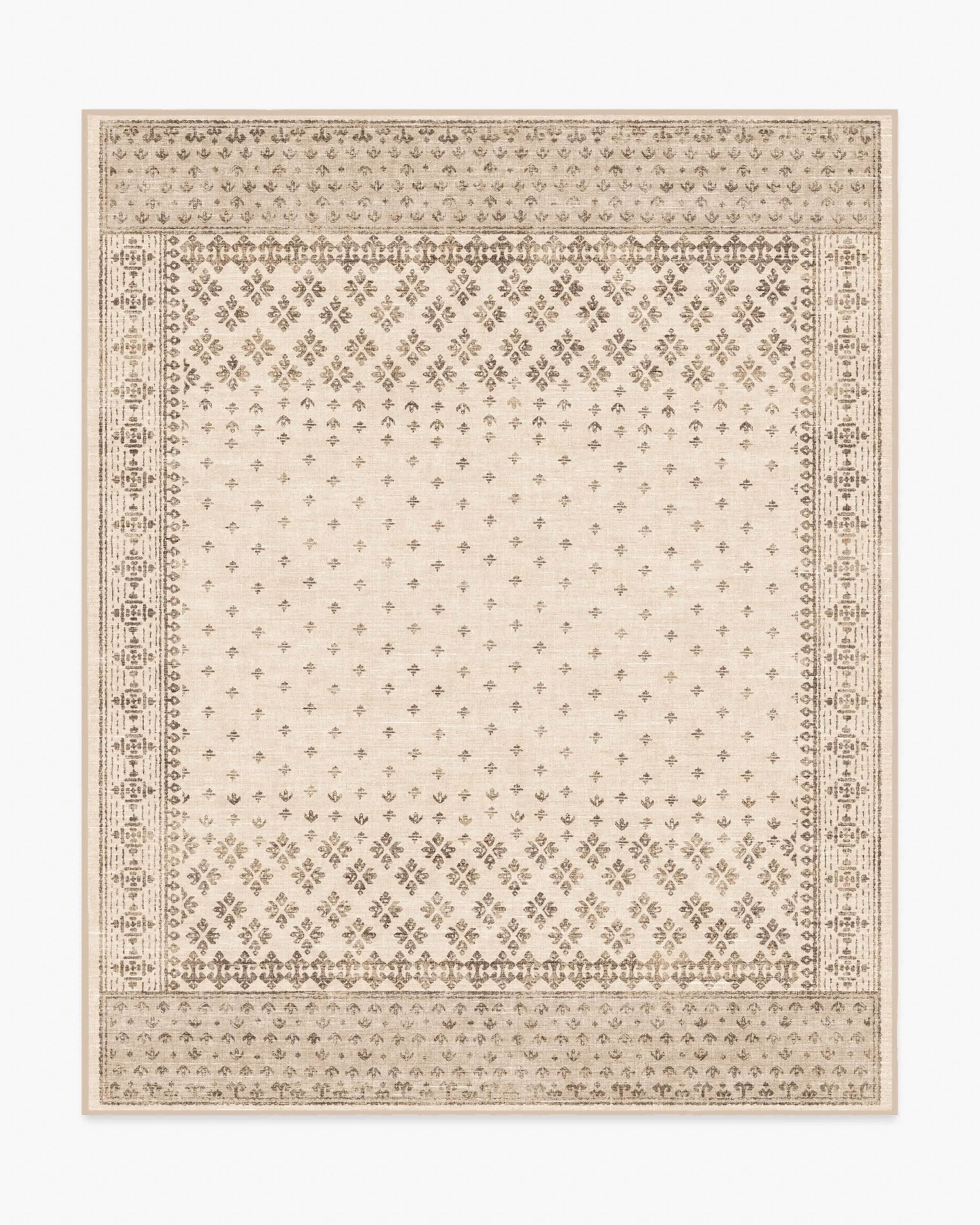 Machine Washable Area Rug - Cream