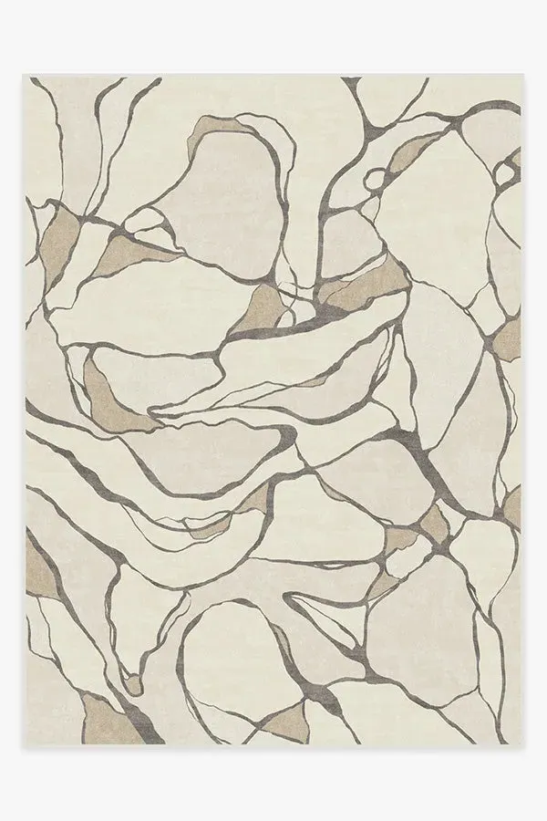 Machine Washable Area Rug - Creme, Chenille