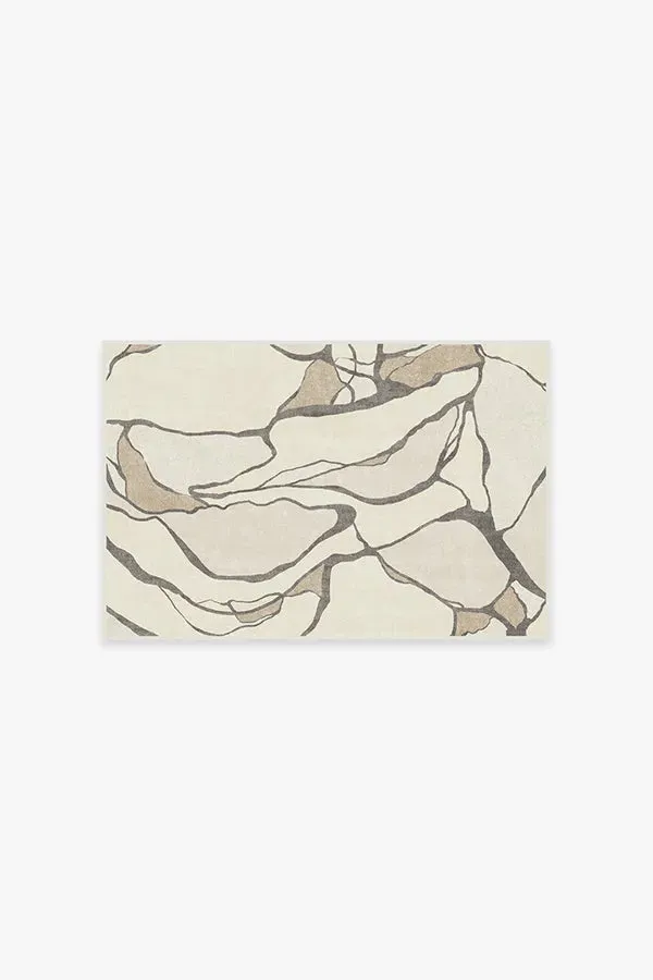 Machine Washable Area Rug - Creme, Chenille image