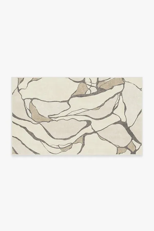 Machine Washable Area Rug - Creme, Chenille
