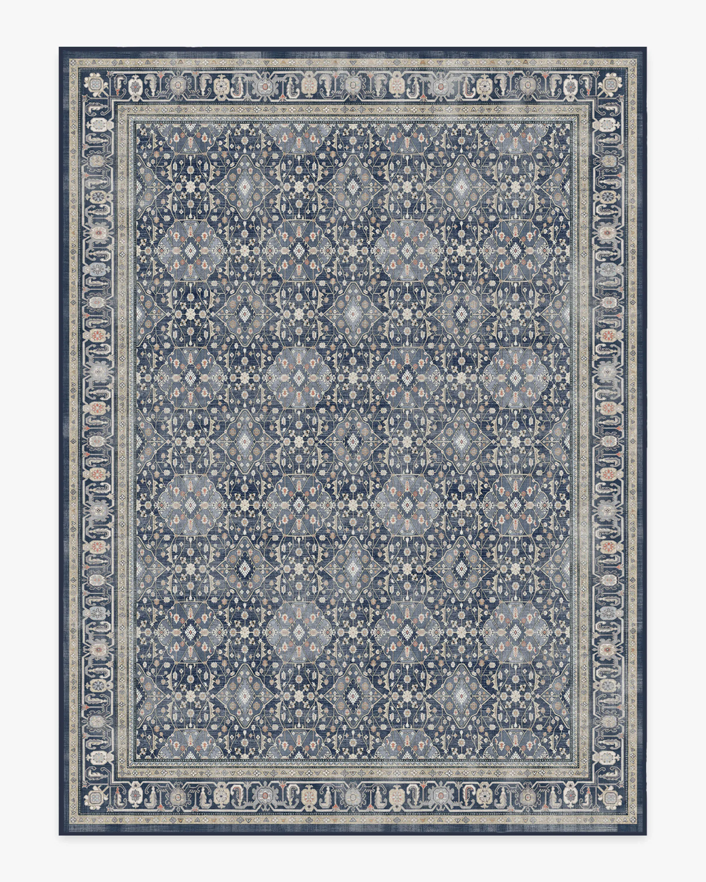 Machine Washable Area Rug - Dusk Blue