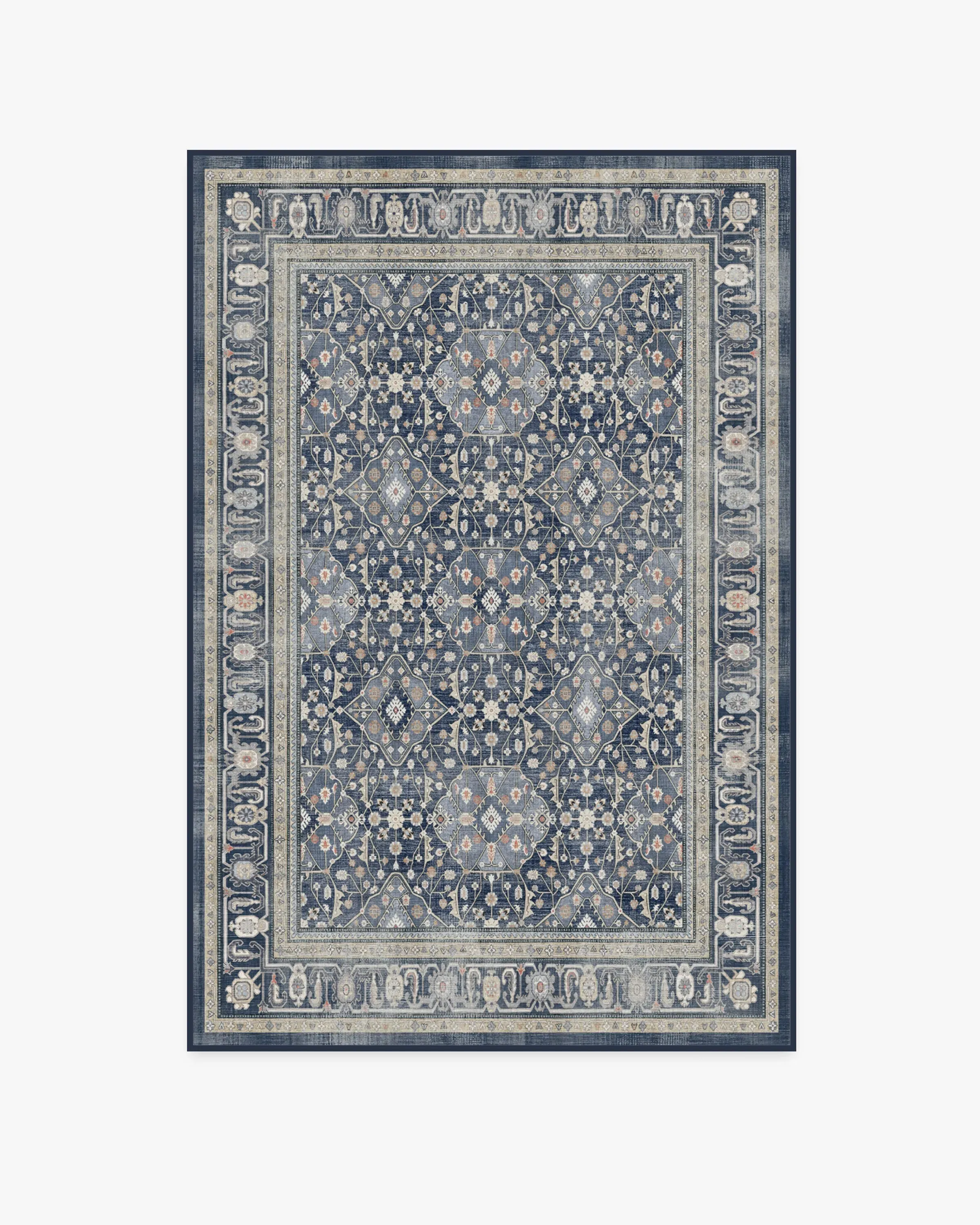 Machine Washable Area Rug - Dusk Blue