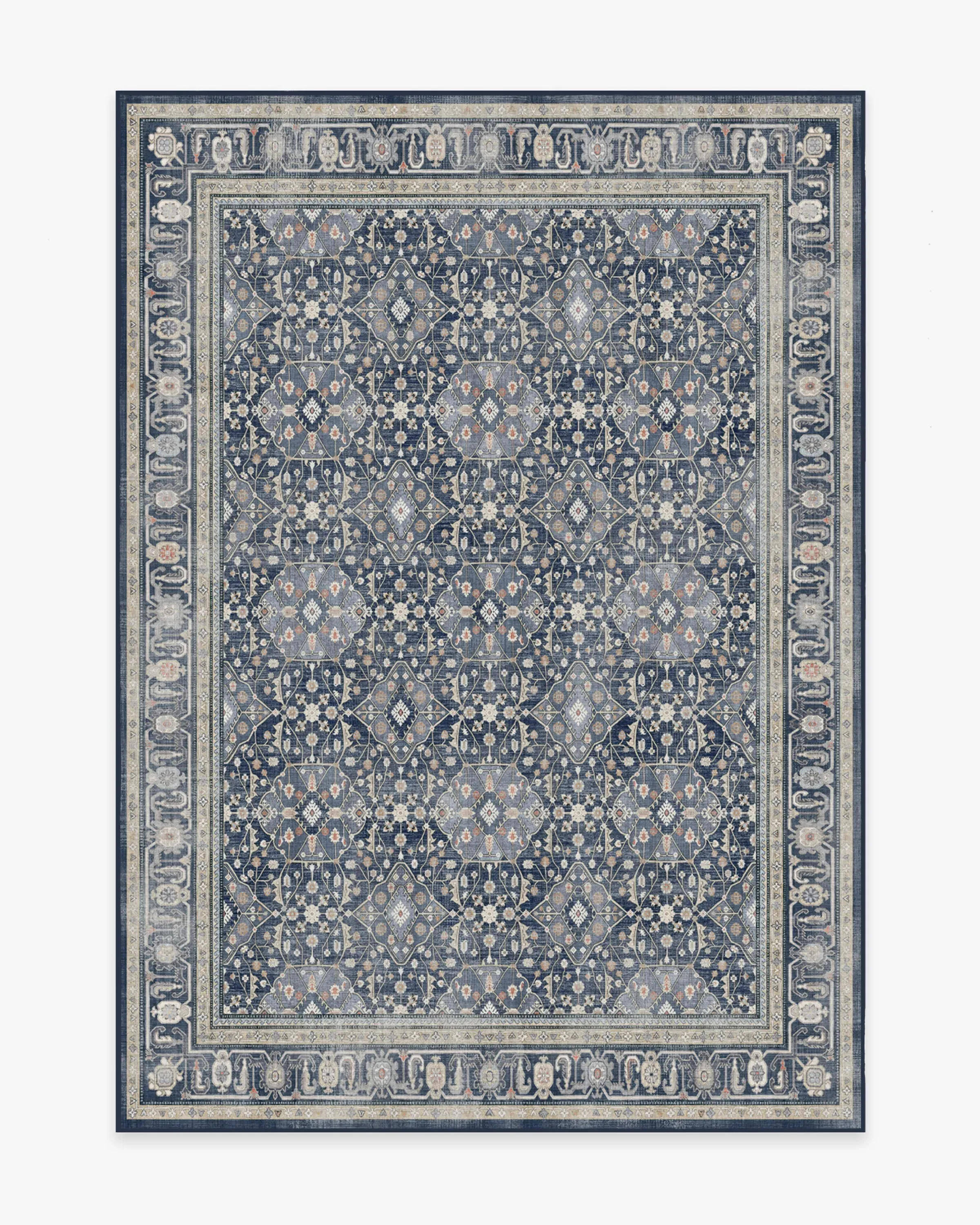 Machine Washable Area Rug - Dusk Blue