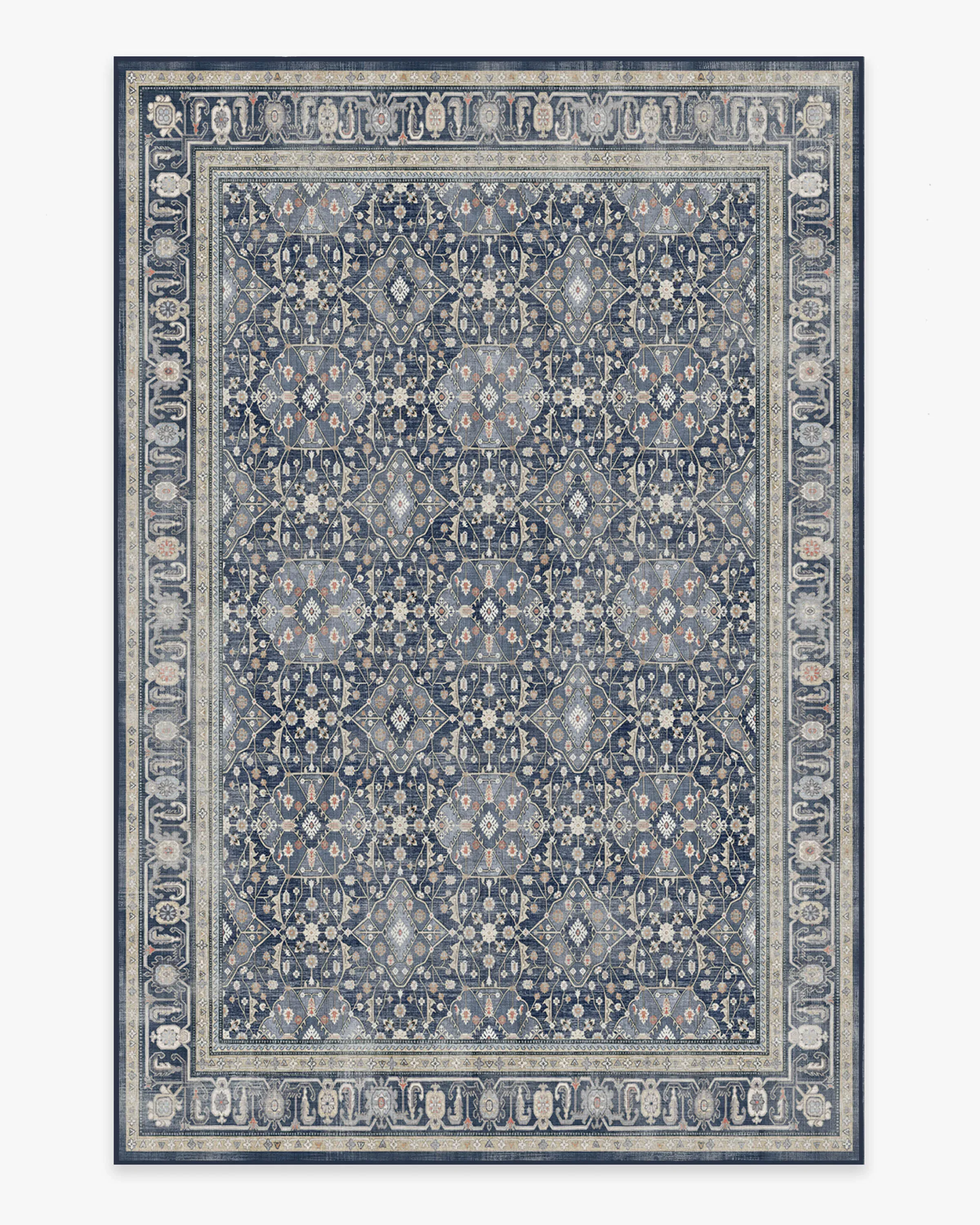 Machine Washable Area Rug - Dusk Blue