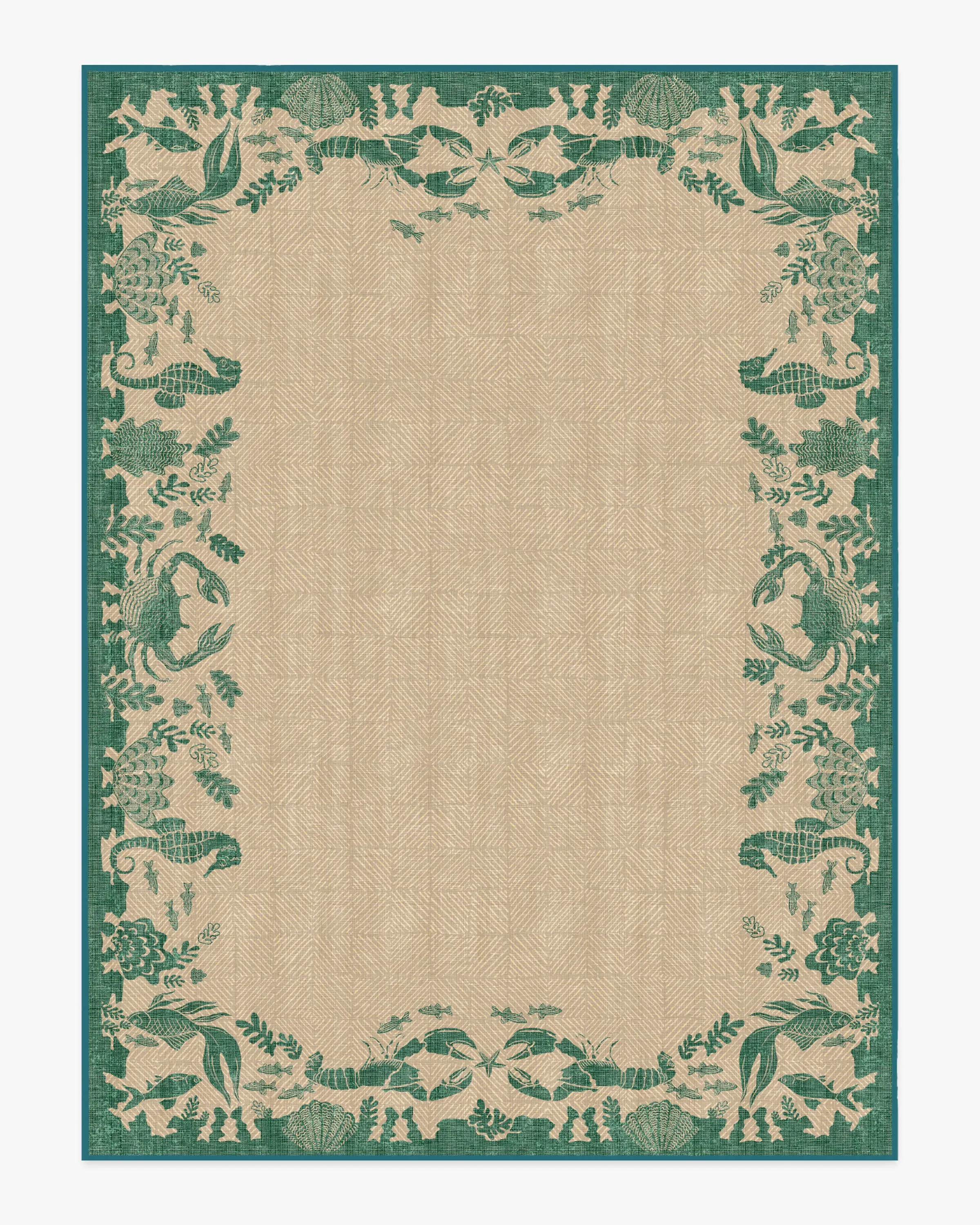 Machine Washable Area Rug - Emerald, Outdoor
