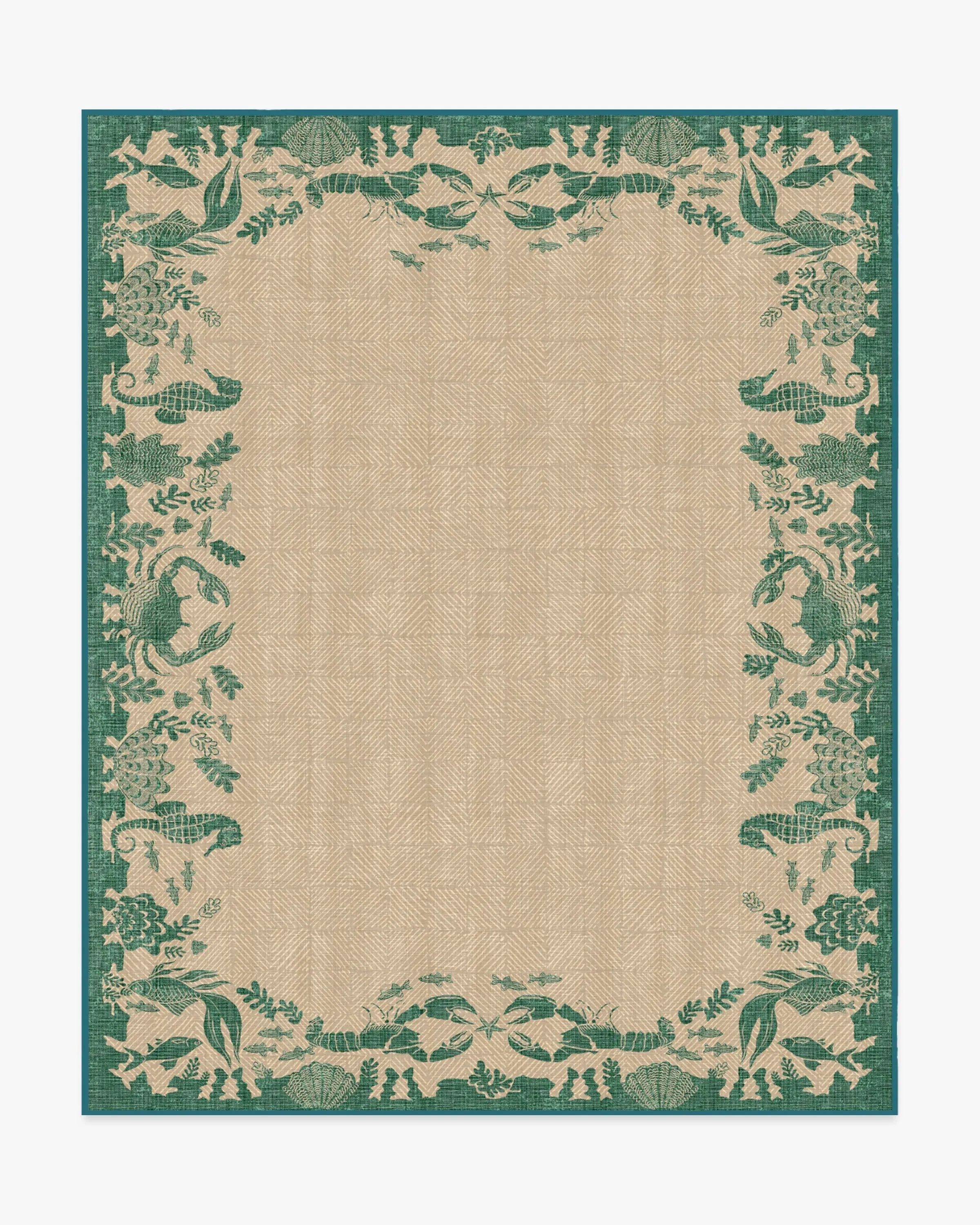 Machine Washable Area Rug - Emerald, Outdoor