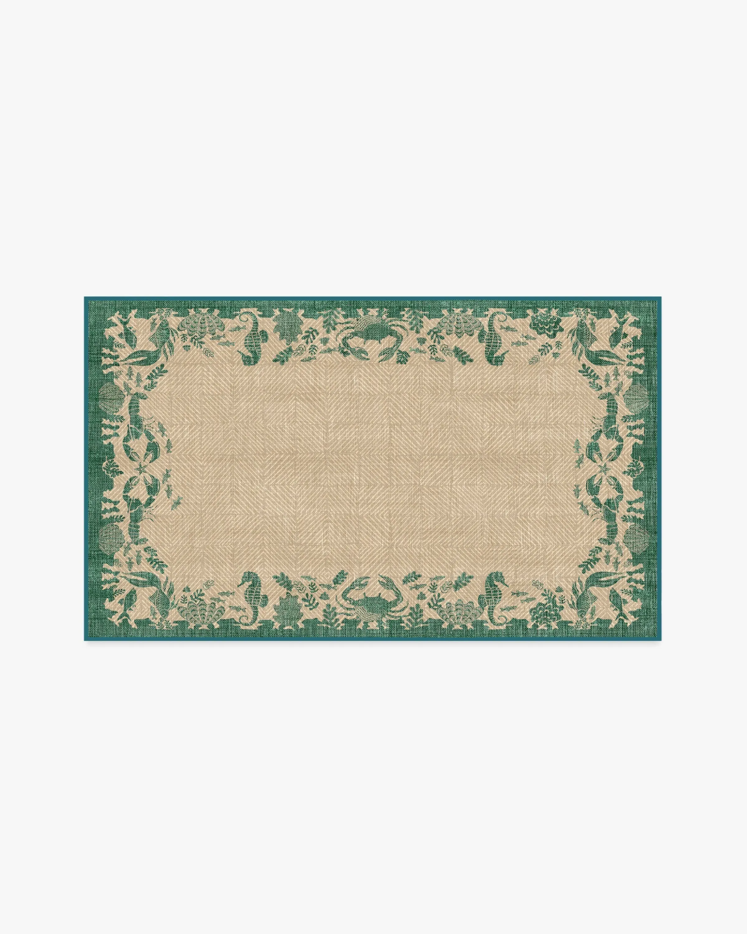 Machine Washable Area Rug - Emerald, Outdoor image