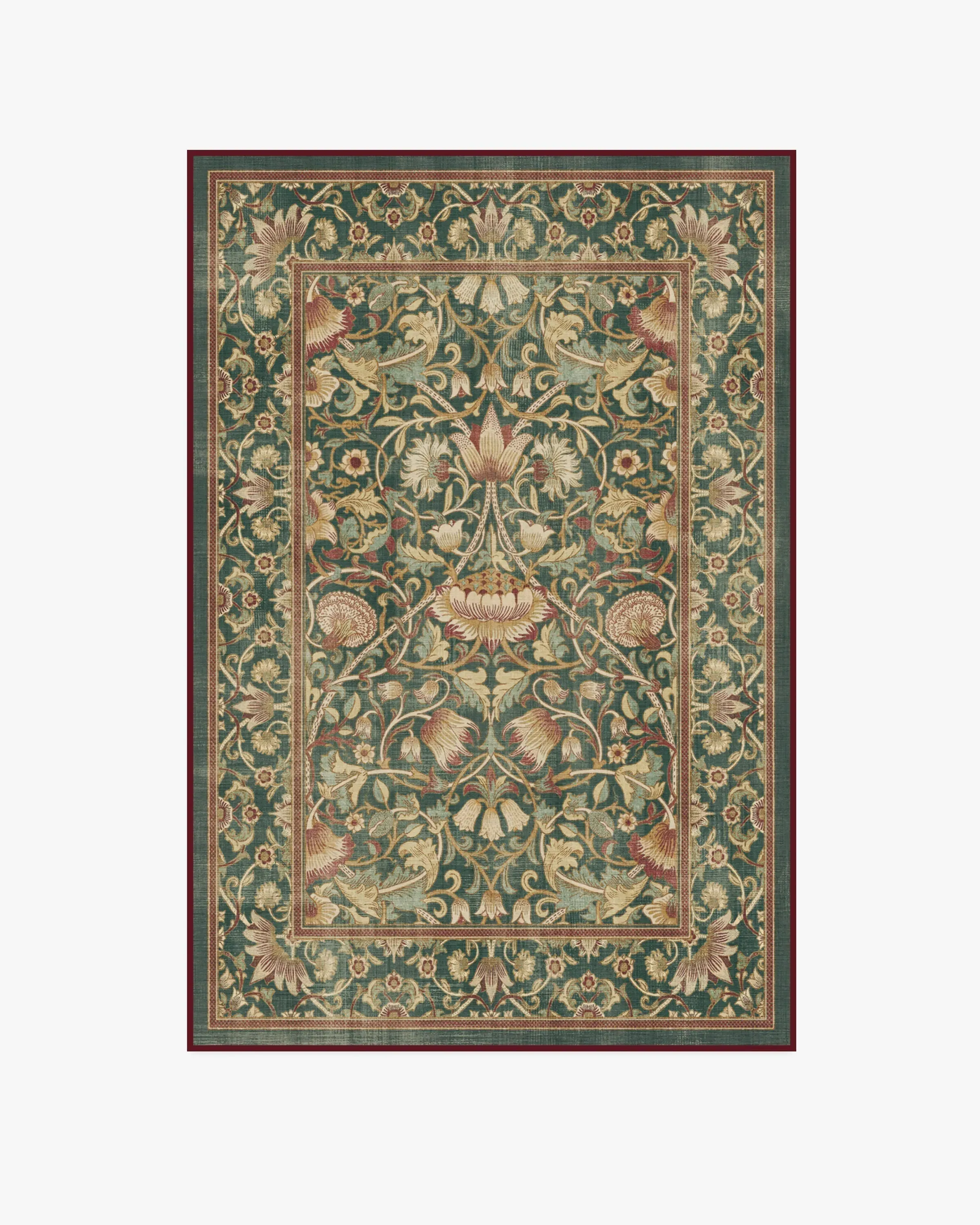 Machine Washable Area Rug - Evergreen, Gold